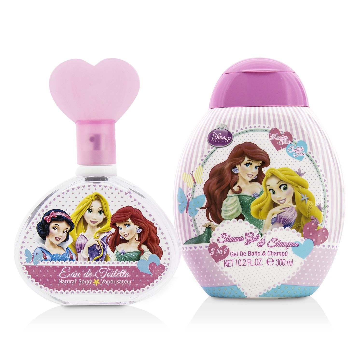 Air Val International Disney Princess Coffret: Eau De Toilette Spray 100ml/3.4oz + Shower Gel & Shampoo 300ml/10.2oz 2pcs