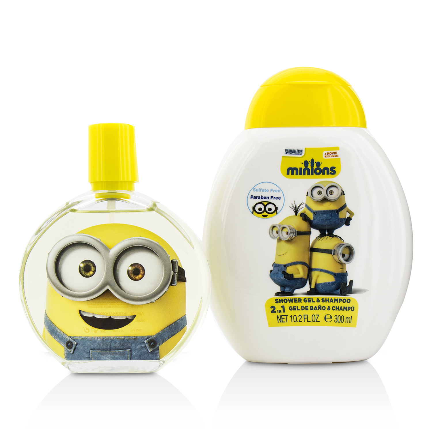 Air Val International مجموعة Minions: ماء تواليت سبراي 100مل/3.4 أوقية + جل الدش والشامبو 300مل/10.2 أوقية 2pcs