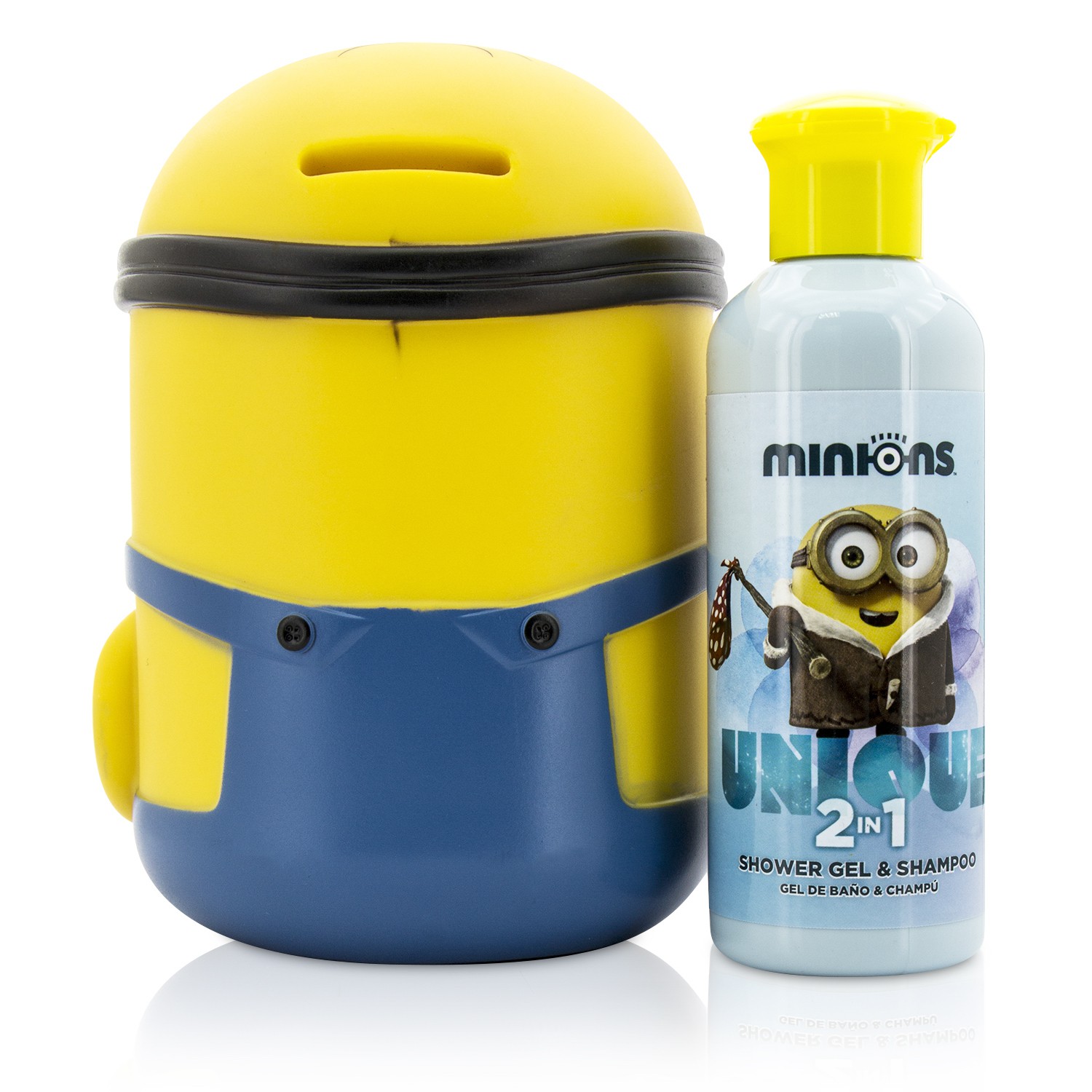 Air Val International Minions Coffret: Gel de Ducha & Champú 200ml/6.7oz + Alcancía 2pcs