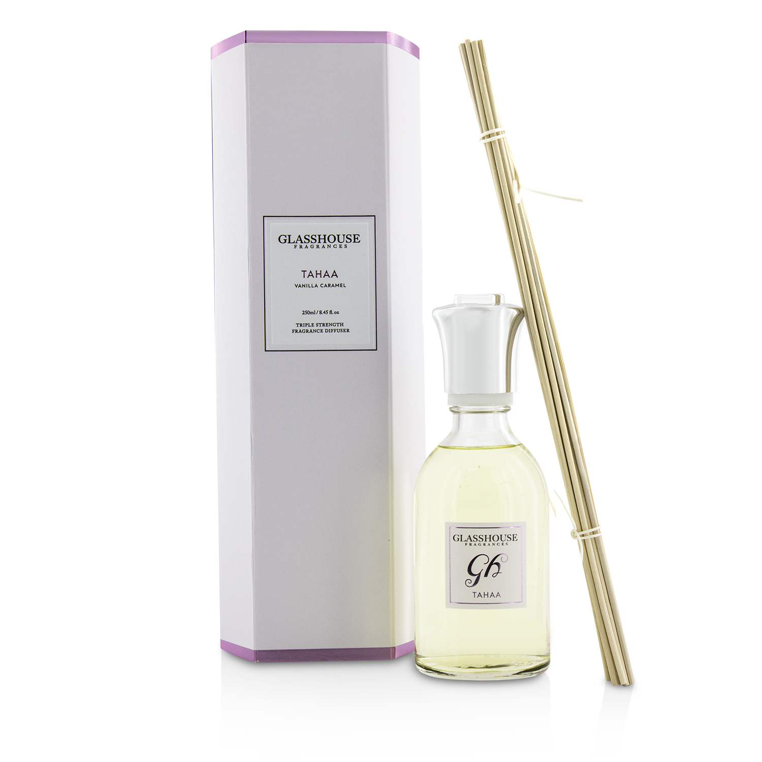 Glasshouse Triple Strength Fragrance Diffuser - Pengharum Ruangan - Tahaa (Vanilla Caramel) 250ml