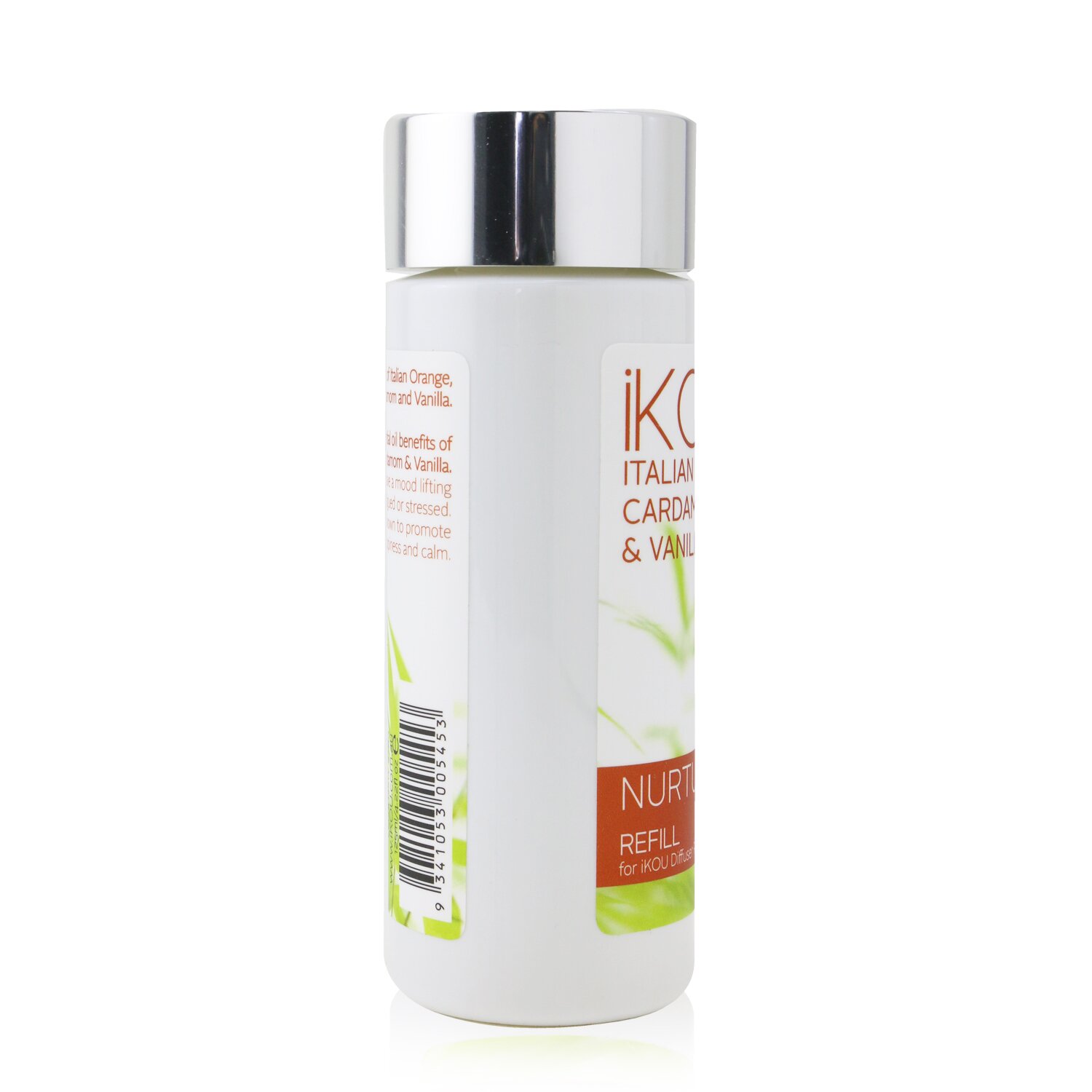 iKOU Palillos Para Difusor Refill - Nurture (Cardamomo Naranaja Italiana Y Vainilla) 125ml/4.22oz