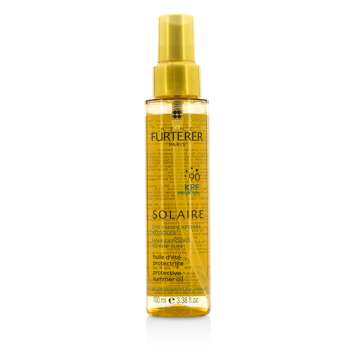 Rene Furterer Solaire Waterproof KPF 90 Protective Summer Oil - Shiny Effect (høy beskyttelse for hår utsatt for sol) 100ml/3.38oz