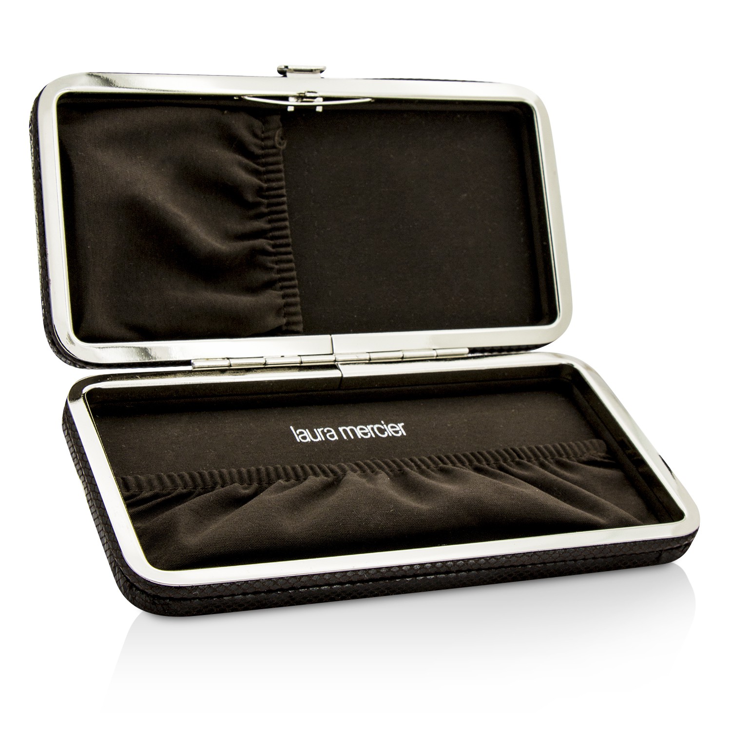 Laura Mercier Travel Brush Kit: 1x Cheek Colour Brush, 1x Smudge Brush, 1x Eye Crease Brush, 1x Case (Unboxed) 3pcs+1case