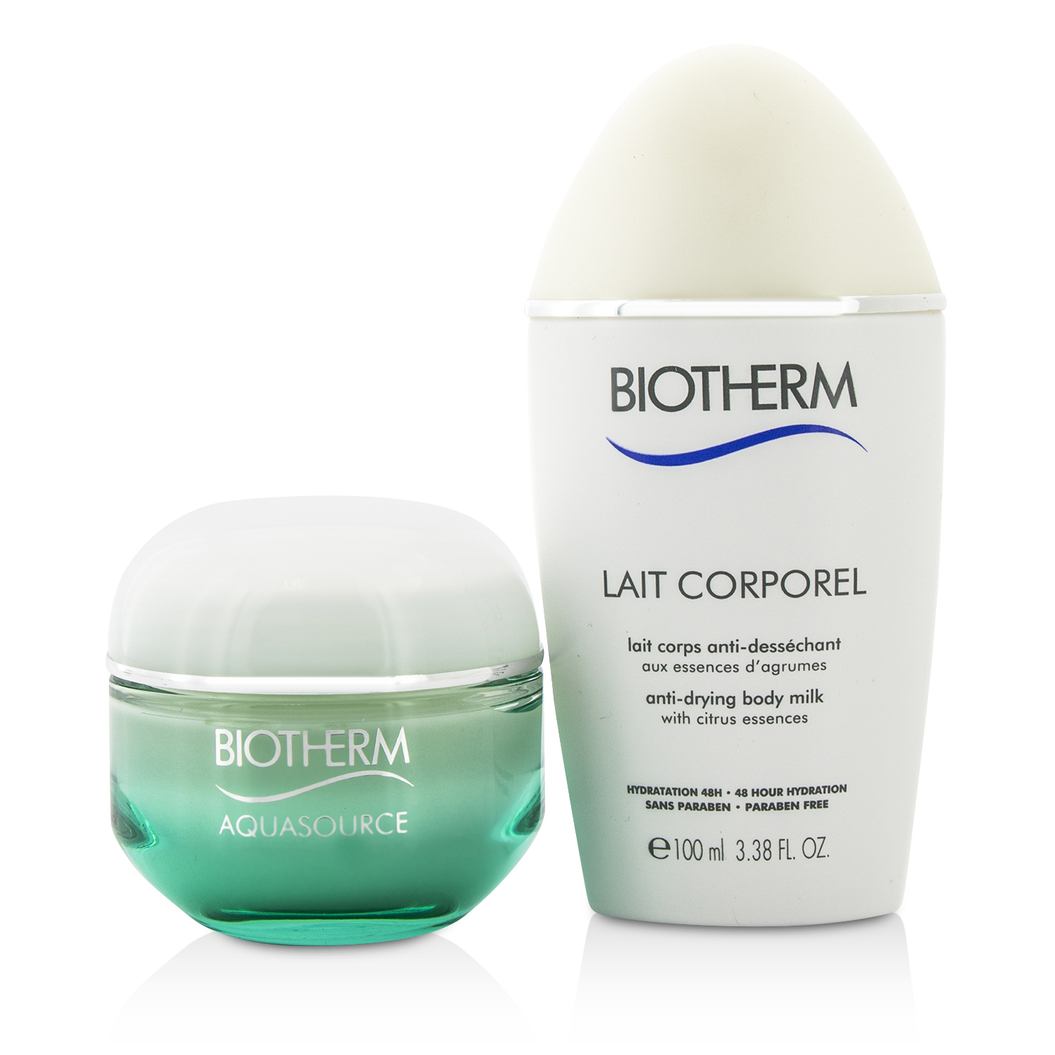 Biotherm مجموعة Aquasource & Body Care X Mandarina: كريم للبشرة العادية/المختلطة 50مل + مقاوم جفاف بشرة الجسم 100مل + حقيبة يد 2pcs+1bag