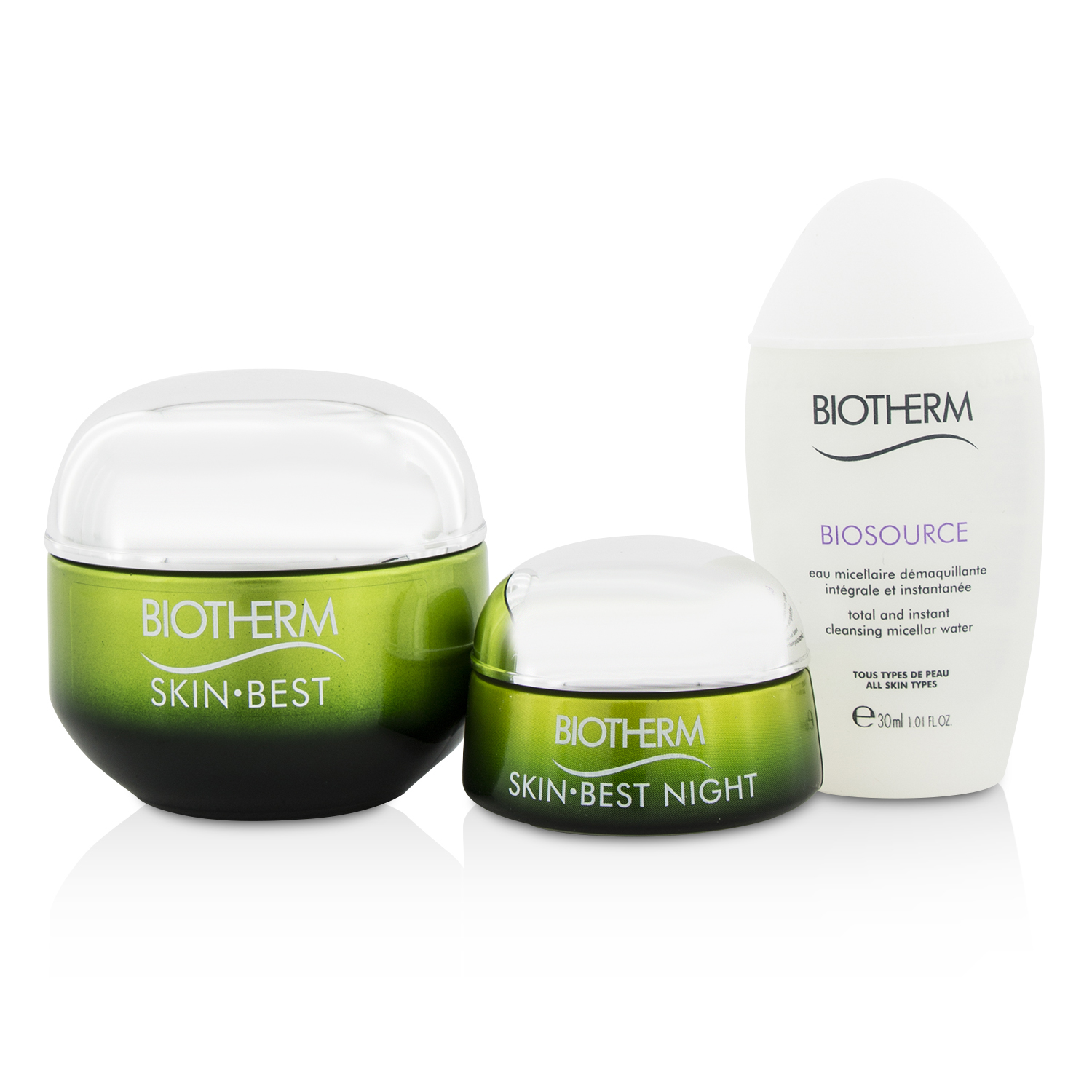 Biotherm Skin Best X Mandarina Duck Coffret: Cream SPF15 N/C 50ml + Night Cream 15ml + Biosouce Cleansing Water 30ml + Handle Bag 3pcs+1bag