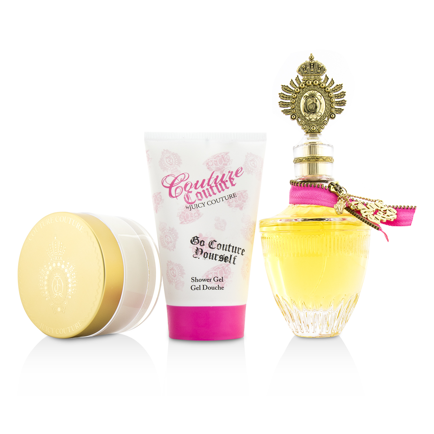 쥬시 꾸뛰르 Juicy Couture 꾸뛰르 꾸뛰르 코프렛: 오 드 퍼퓸 스프레이 100ml/3.4oz + 바디 크림 100ml/3.4oz + 샤워젤 125ml/4.2oz 3pcs