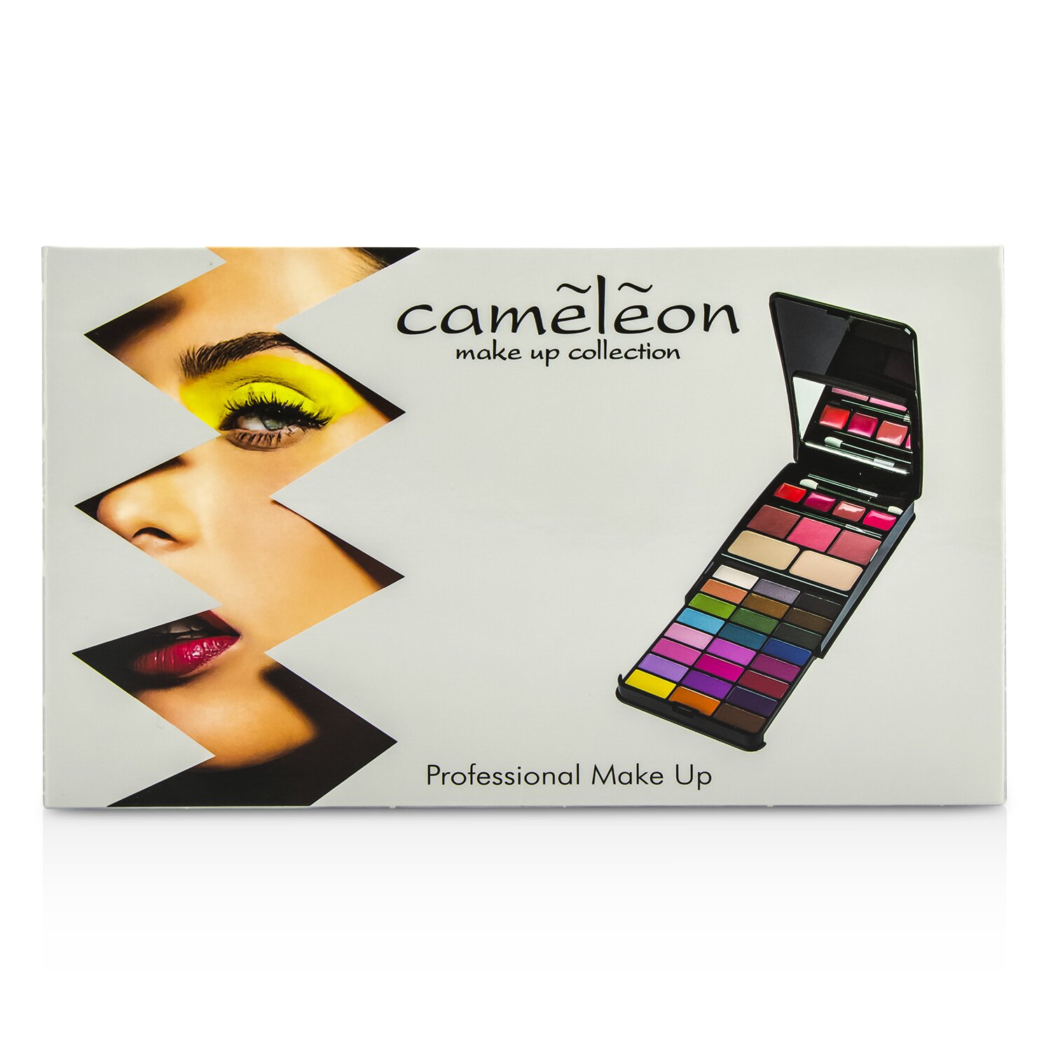 Cameleon MakeUp Kit G2210A (24x Eyeshadow, 2x Compact Powder, 3x Blusher, 4x Lipgloss) Picture Color