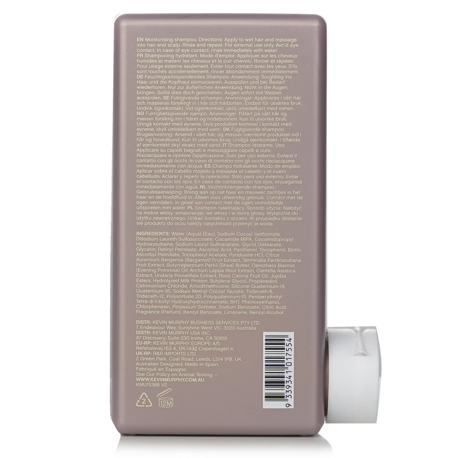 Kevin.Murphy Hydrate-Me.Wash (Kakadu Plum Infused Moisture Delivery Shampoo - For Coloured Hair) 250ml/8.4oz