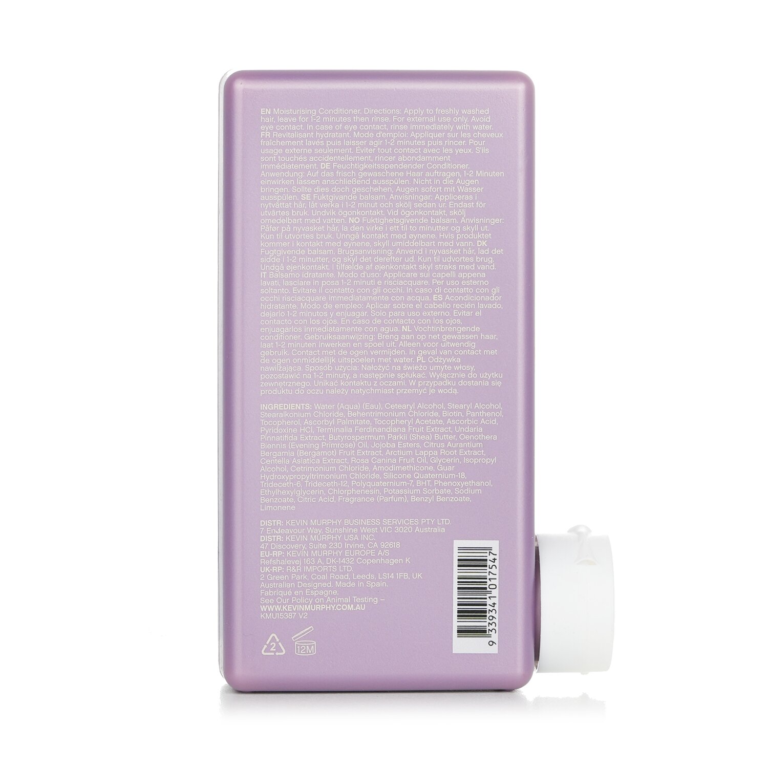 Kevin.Murphy Hydrate-Me.Rinse (نظام ترطيب محمل بالبرقوق) - (للشعر المصبوغ) 250ml/8.4oz