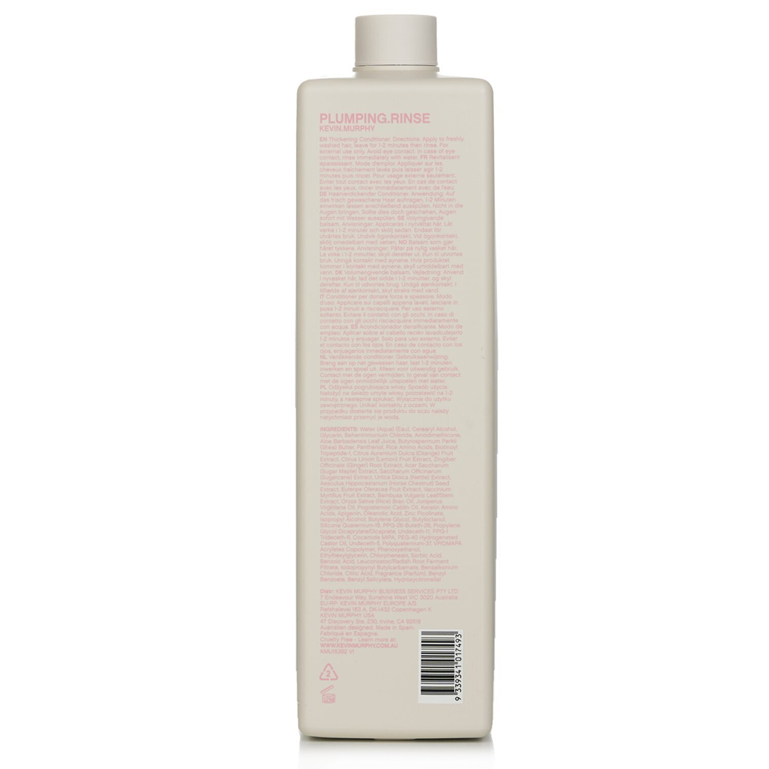 Kevin.Murphy Plumping.Rinse Densifying Conditioner (A Thickening Conditioner - For Thinning Hair) 1000ml/33.6oz