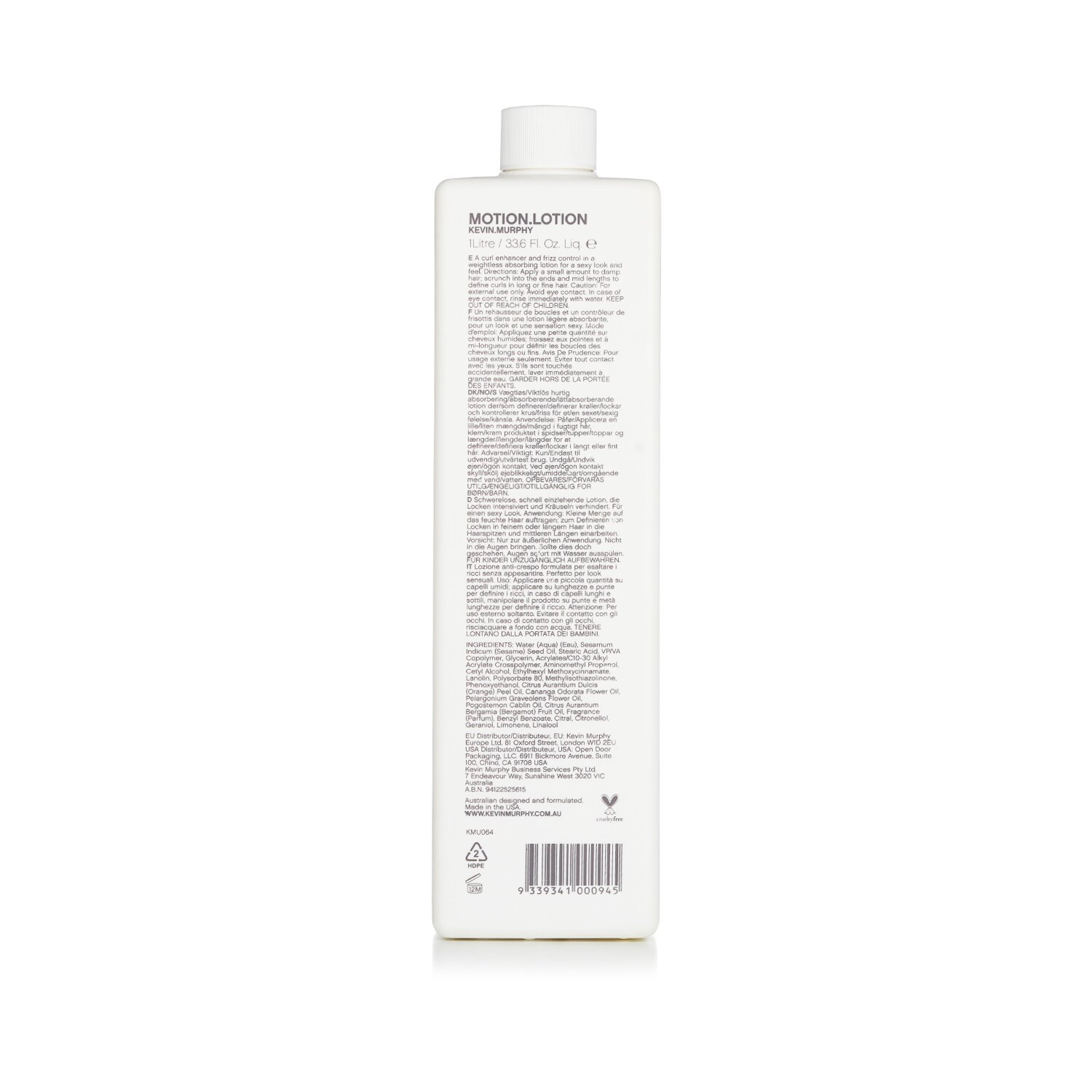 Kevin.Murphy 凱文墨菲  Motion.Lotion Curl Enhancing Lotion (For A Sexy Look and Feel) 1000ml/33.6oz