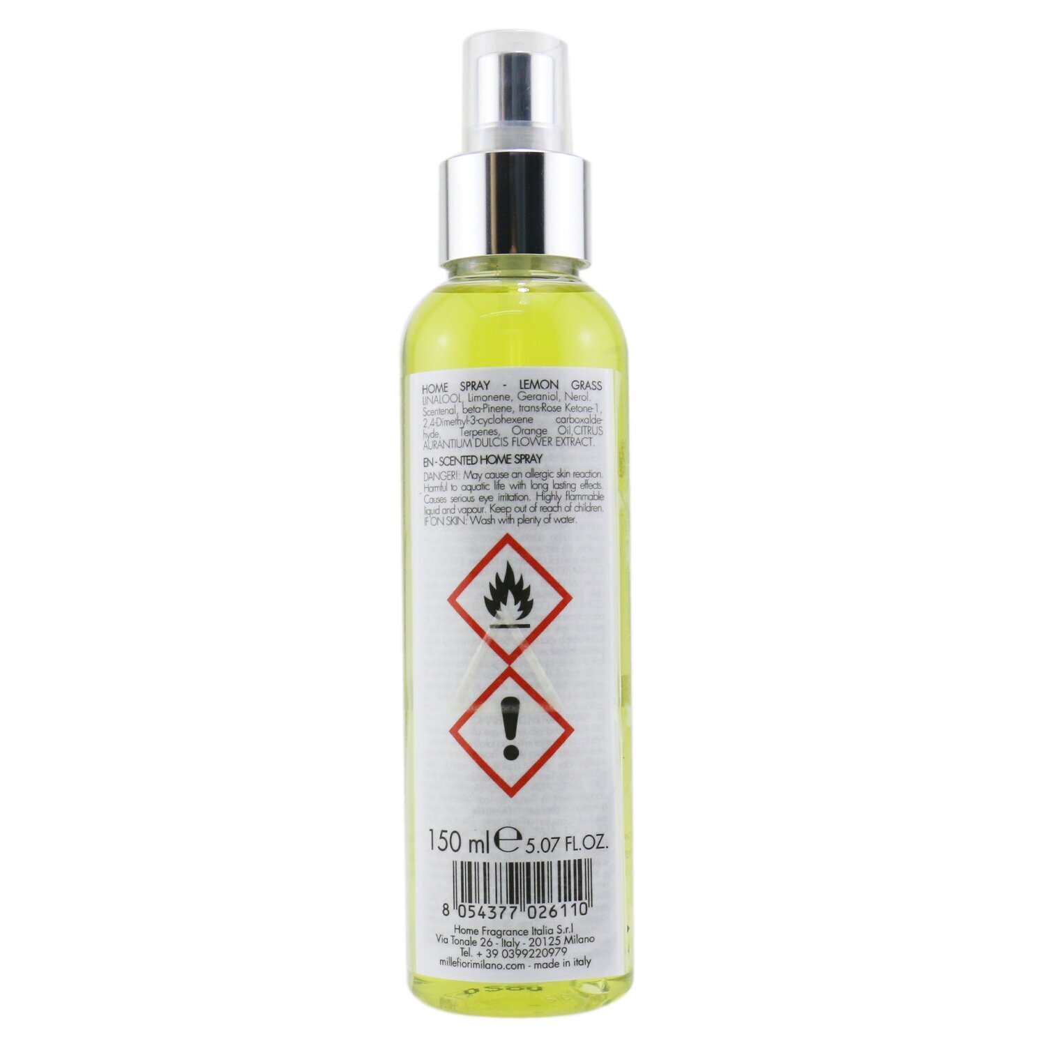 Millefiori Natural Ароматический Комнатный Спрей - Lemon Grass 150ml/5oz