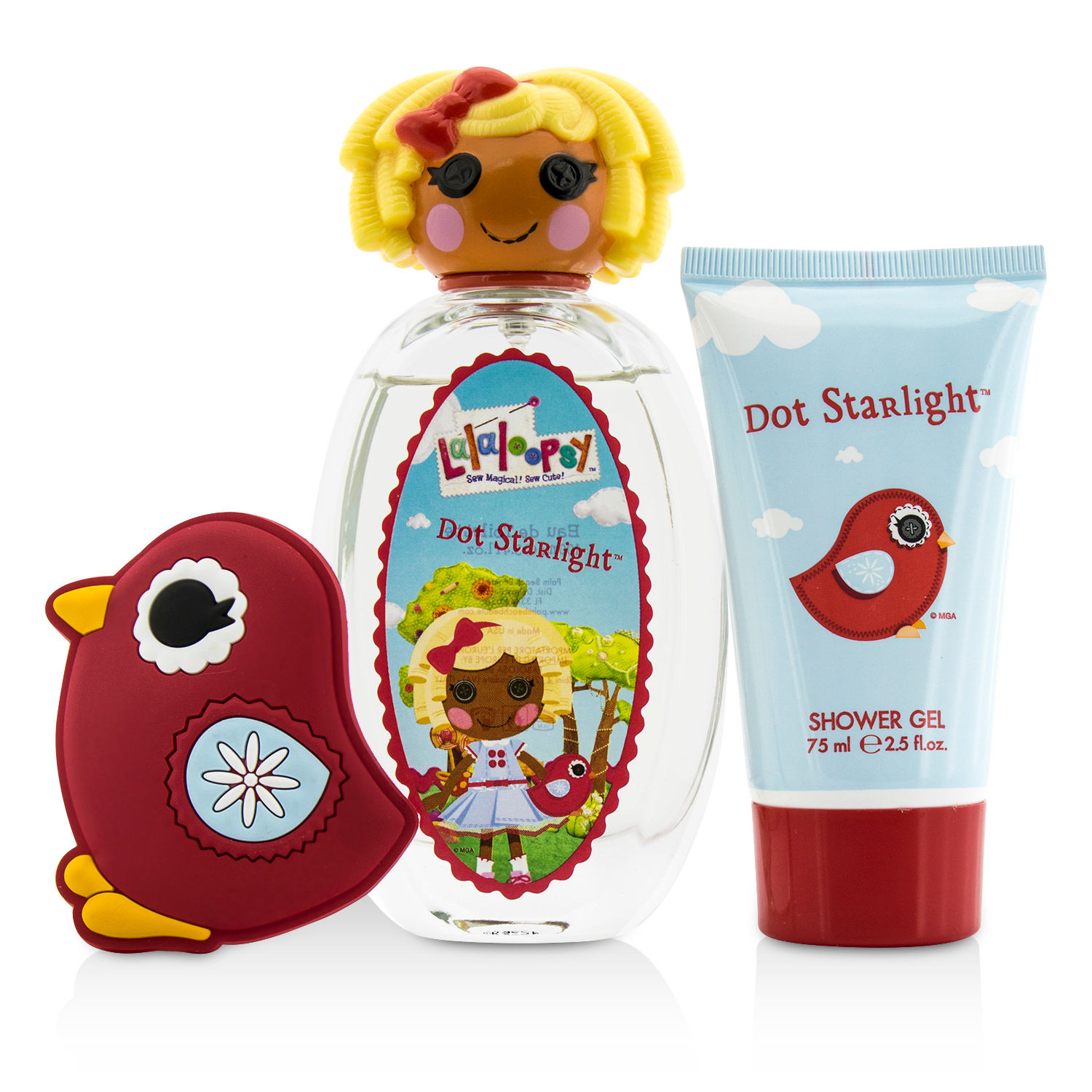 Lalaloopsy Dot Starlight Cute Coffret: toaletna voda u spreju 100ml/3.4oz + gel za tuširanje 75ml/2.5oz + French Barrette 3pcs