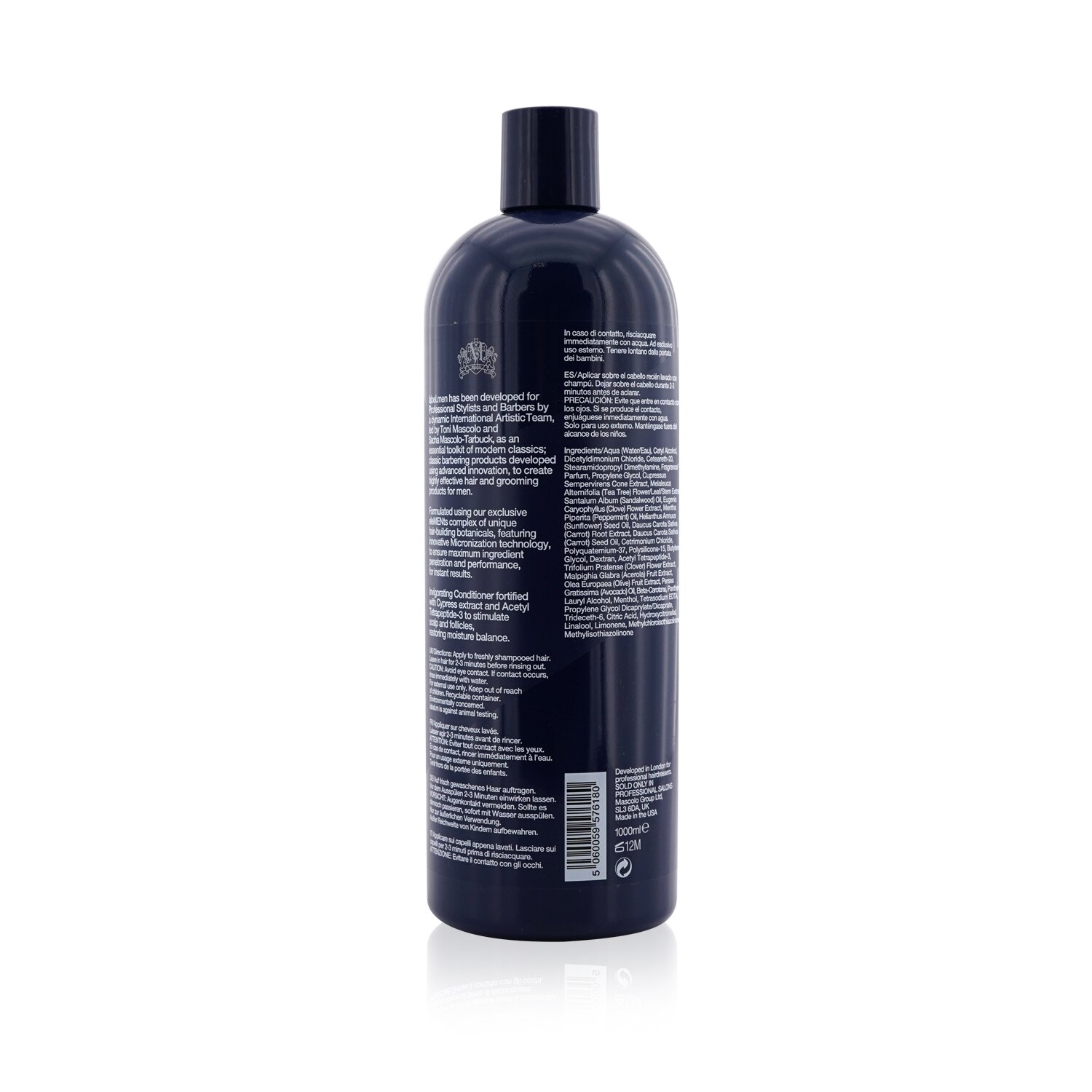 Label.M Men's Invigorating Acondicionador (Restaura Humectación y Vitalidad, Tonifica y Balancea Cuero Cabelludo, Resultados Brillantes y Saludables) 1000ml/33.8oz