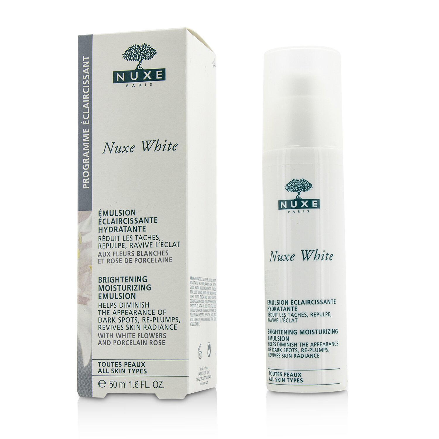 Nuxe Nuxe White Aydınlaşdırıcı Nəmləndirici Emulsiya 50ml/1.7oz