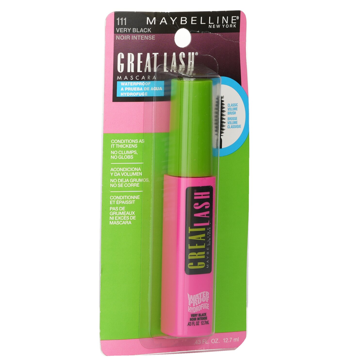 Maybelline Great Lash Водостойкая Тушь для Ресниц 12.7ml/0.43oz