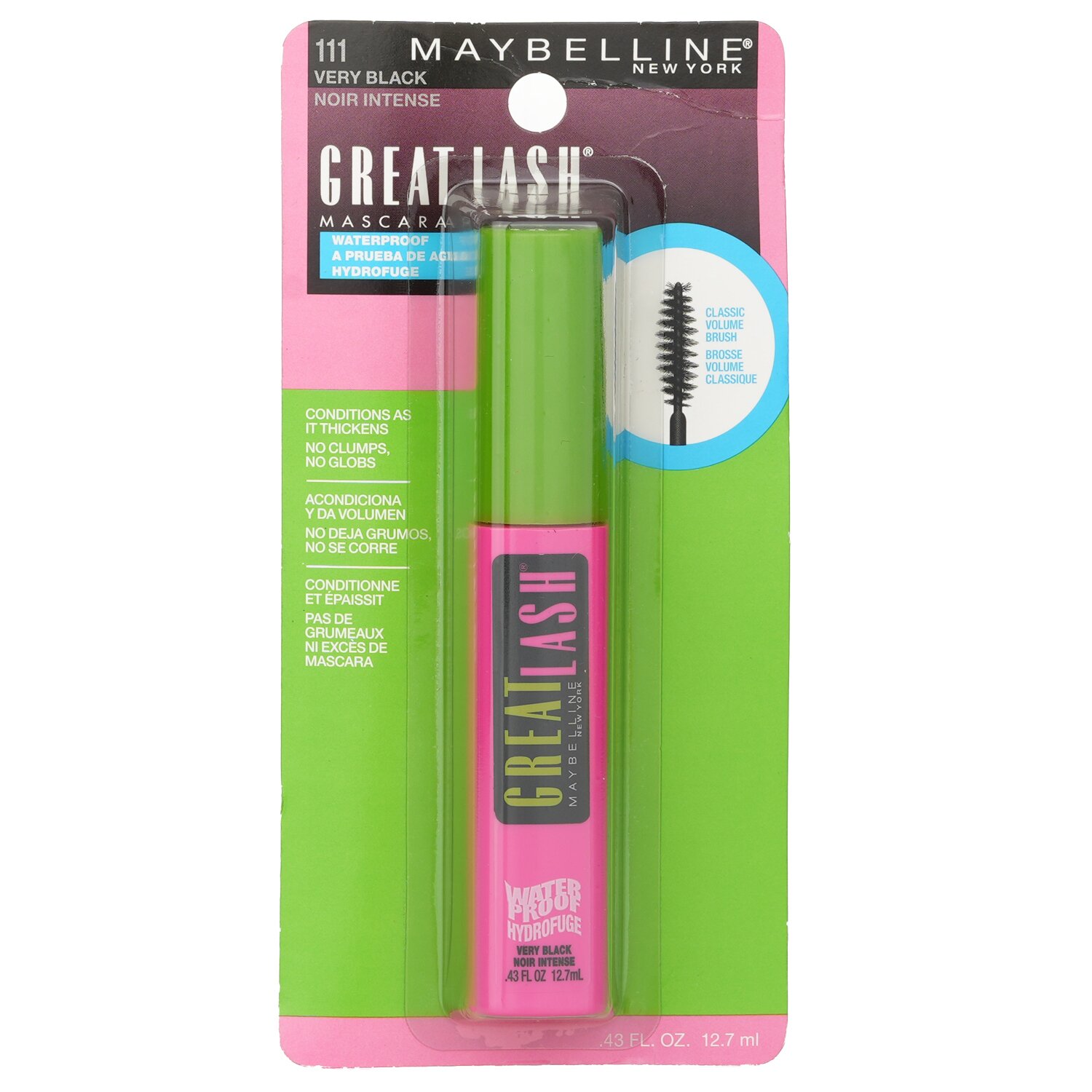 Maybelline Great Lash Водостойкая Тушь для Ресниц 12.7ml/0.43oz