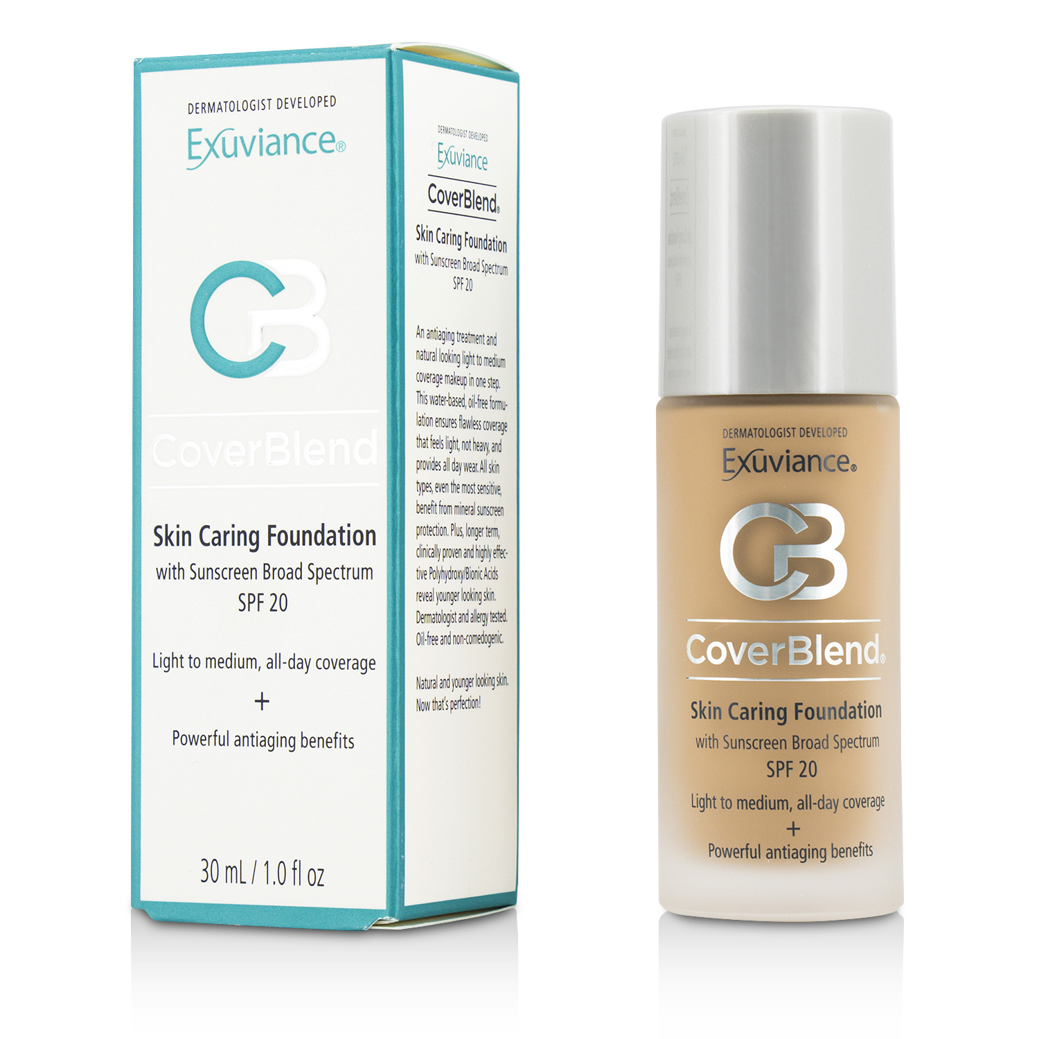 エクスビアンス Exuviance CoverBlend Skin Caring Foundation SPF20 30ml/1oz