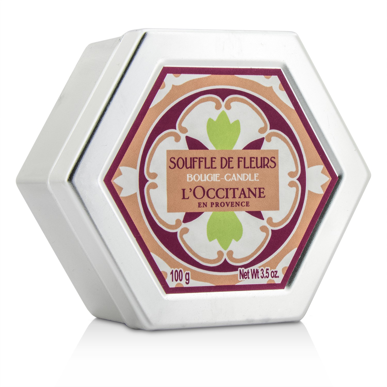 L'Occitane شمع معطر White Blossoms (Souffle De Fleurs) 100g/3.5oz