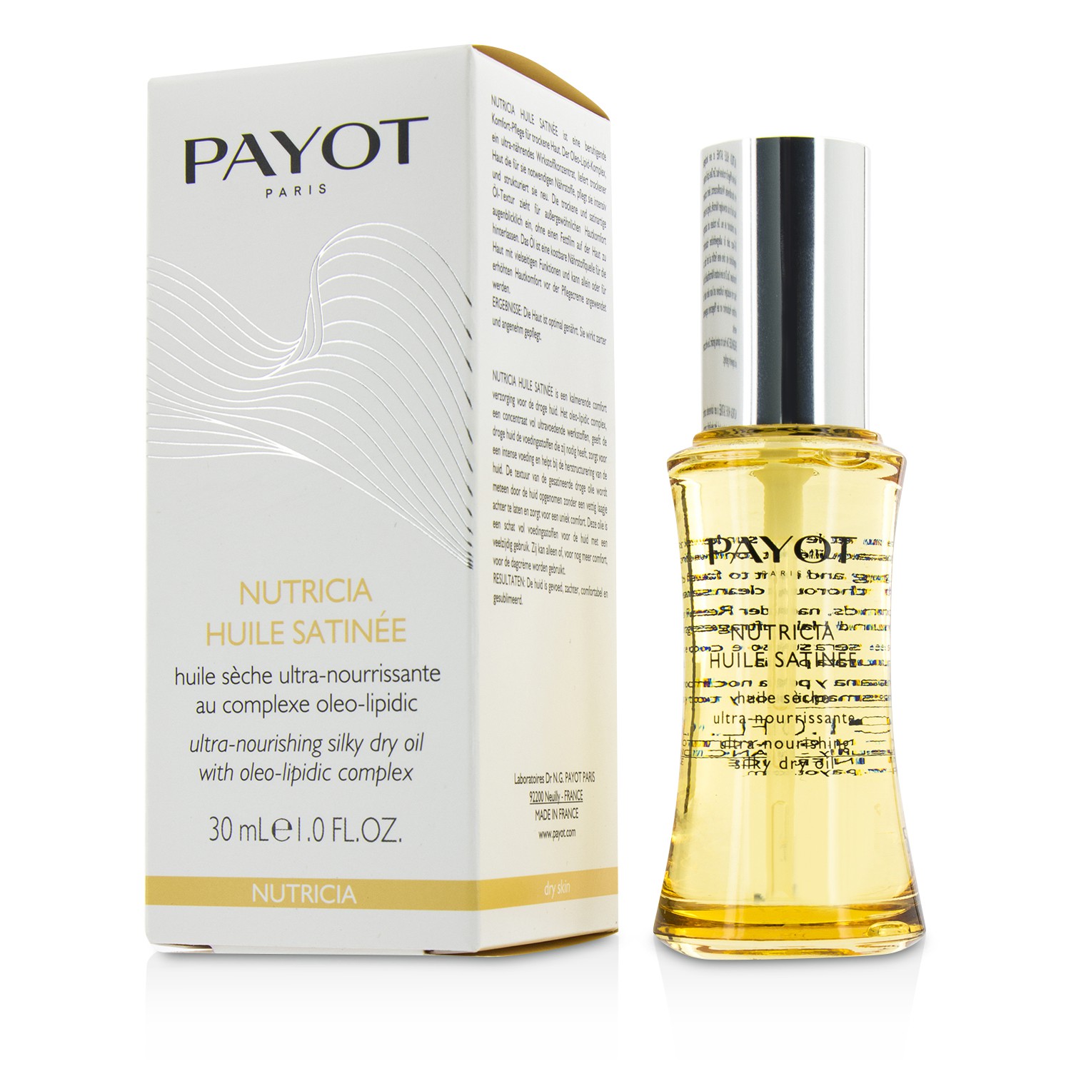 Payot Suchy olejek do twarzy dla skóry suchej Nutricia Huile Satinee Ultra-Nourishing Silky Dry Oil - For Dry Skin 30ml/1oz