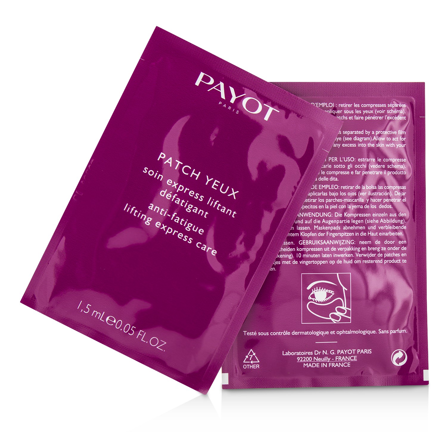 Payot Perform Lift Патчи для Глаз - для Зрелой Кожи - Салонный Размер 20x1.5ml/0.05oz