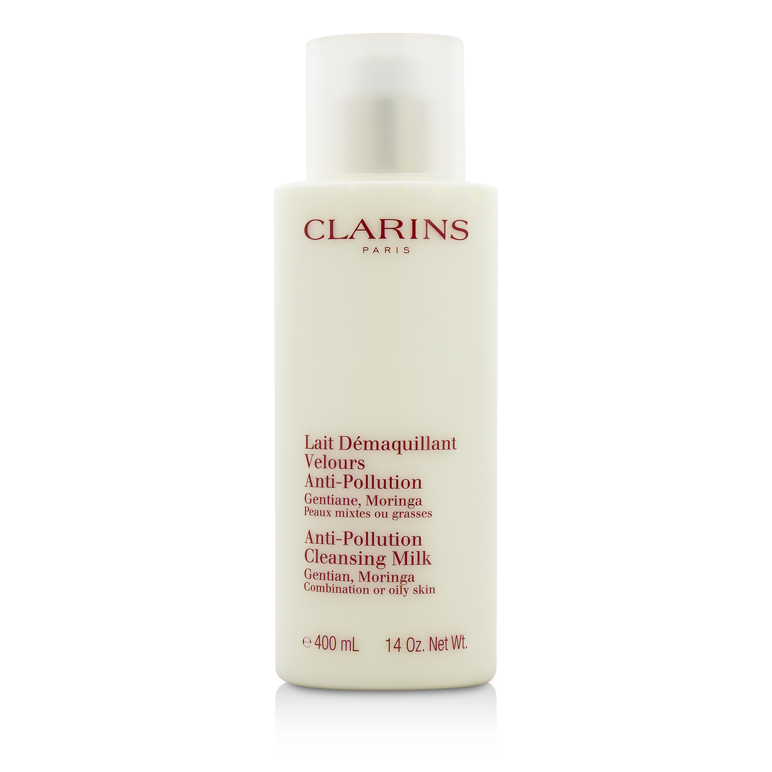 Clarins Anti-Pollution Cleansing Milk - Kulit Kombinasi/Berminyak 400ml/14oz