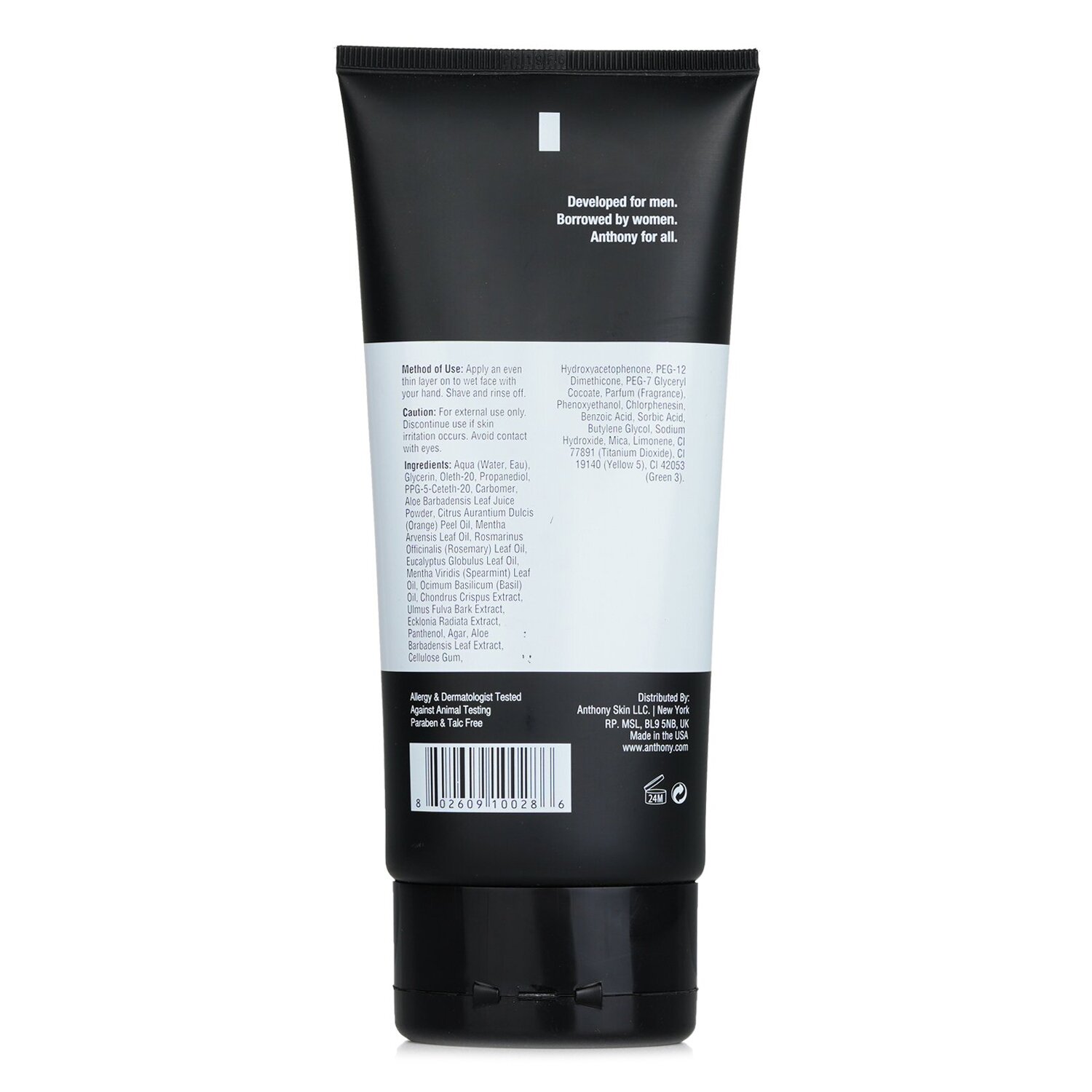 Anthony Logistics For Men Shave Gel (sensitiv hud) 177ml/6oz