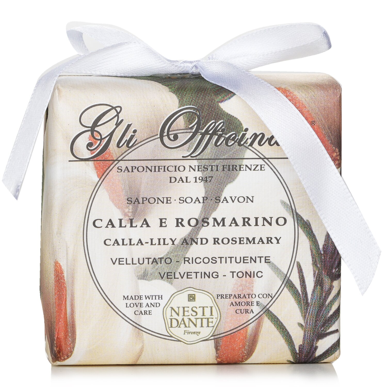 Nesti Dante Gli Officinali mýdlo - Calla-Lily & Rosemary - Velveting & Tonic 200g/7oz