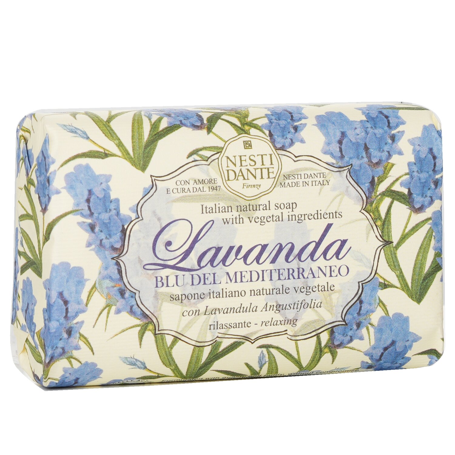 Nesti Dante Lavanda Natural Soap - Blu Del Mediterraneo - Relaxing 150g/5.29oz