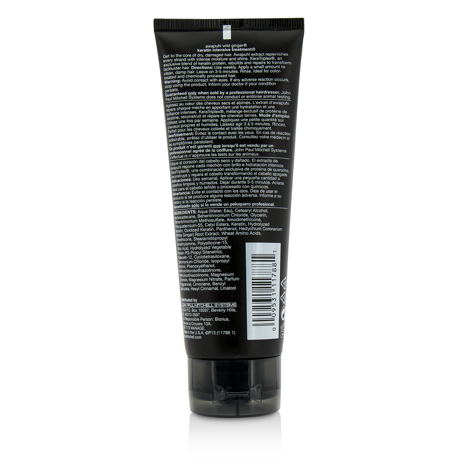 Paul Mitchell Awapuhi Wild Ginger Keratin Intensive Treatment (Untuk Rambut Kering dan Rusak) 100ml/3.4oz