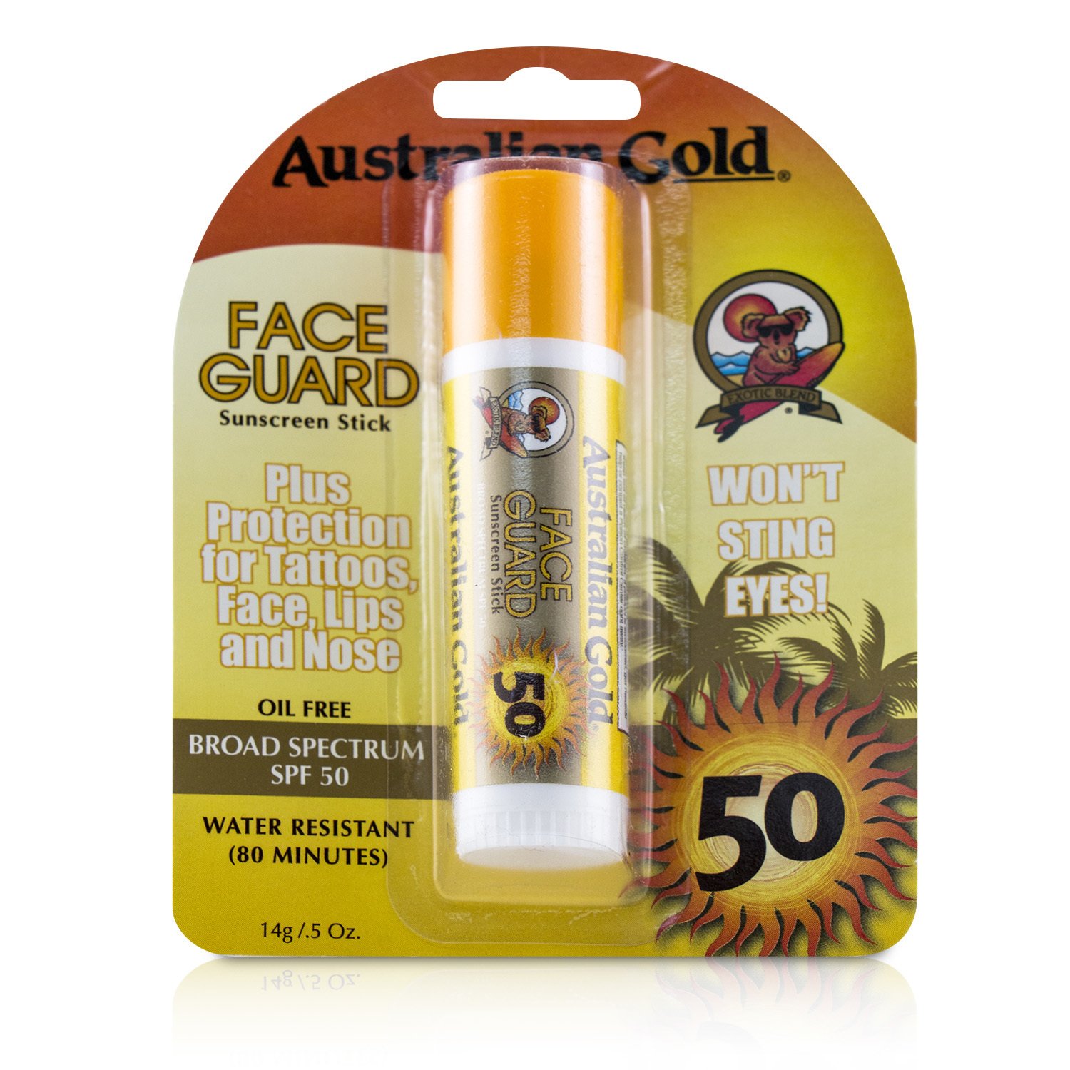 Australian Gold Face Guard Barra Protectora Solar Espectro Amplio SPF 50 14g/0.5oz