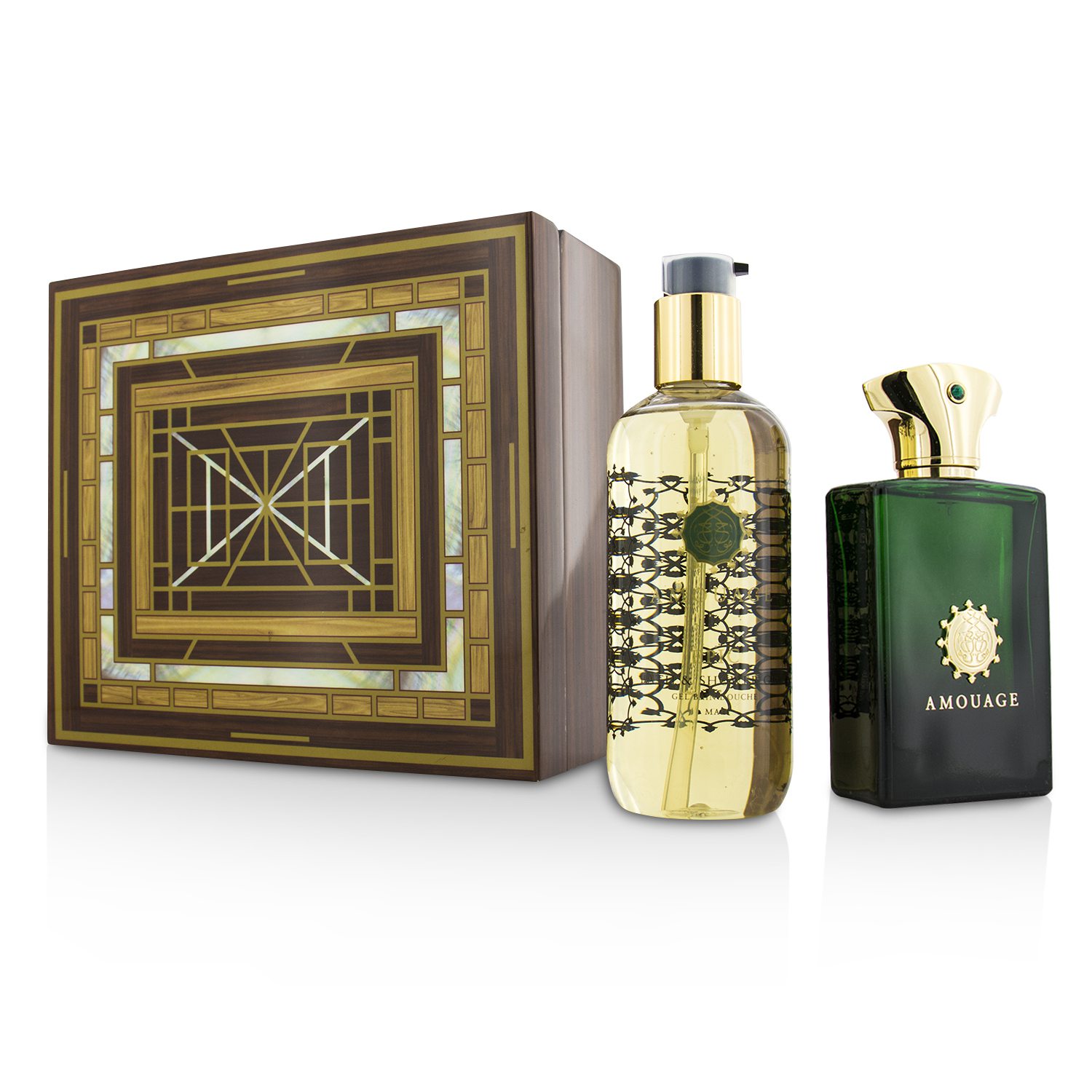 Amouage Epic Set: Apă de Parfum Spray 100ml/3.4oz + Gel de Baie și Duș 300ml/10oz 2pcs