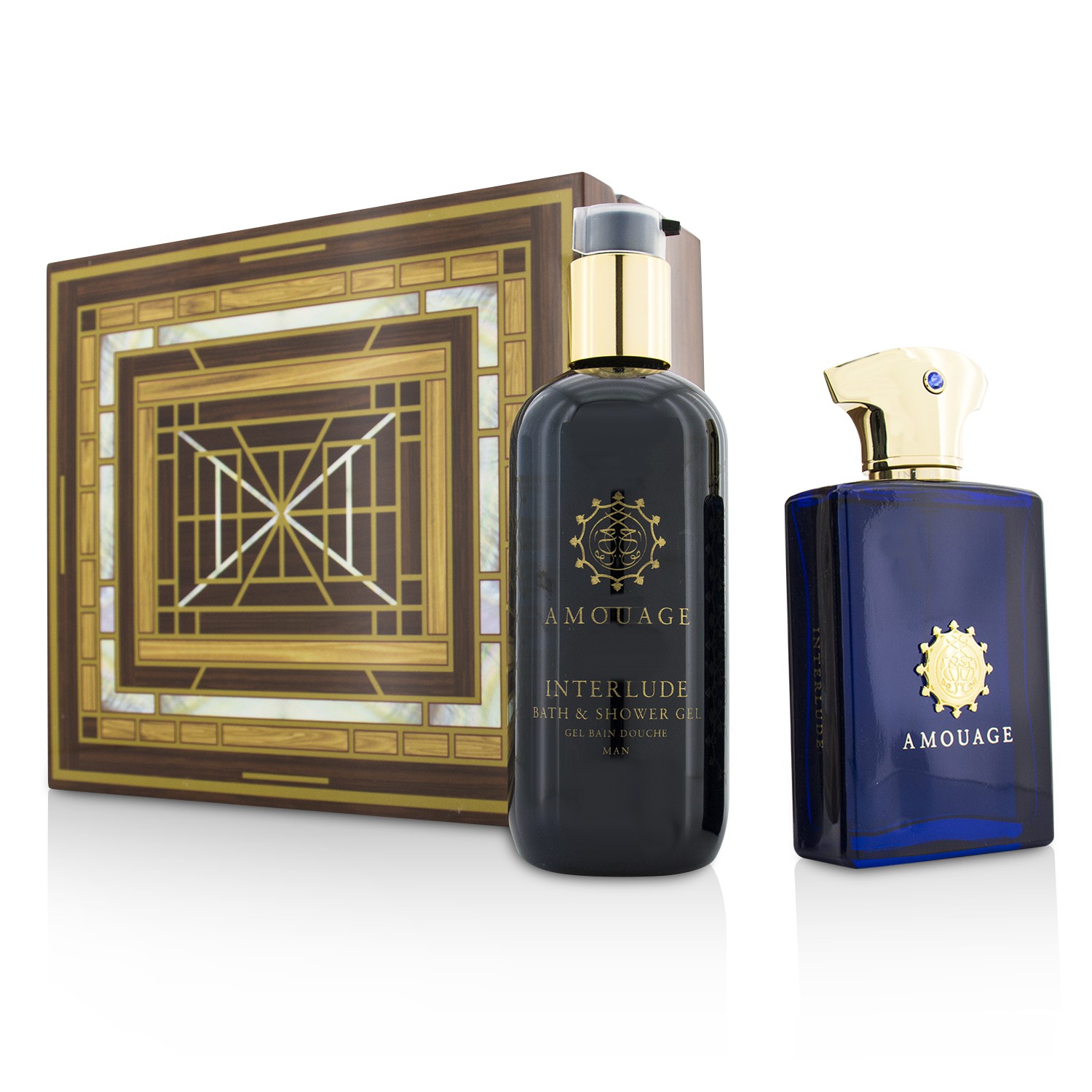 Amouage Interlude Coffret: Eau De Parfum Spray 100ml/3.4oz + Bath & Shower Gel 300ml/10oz 2pcs