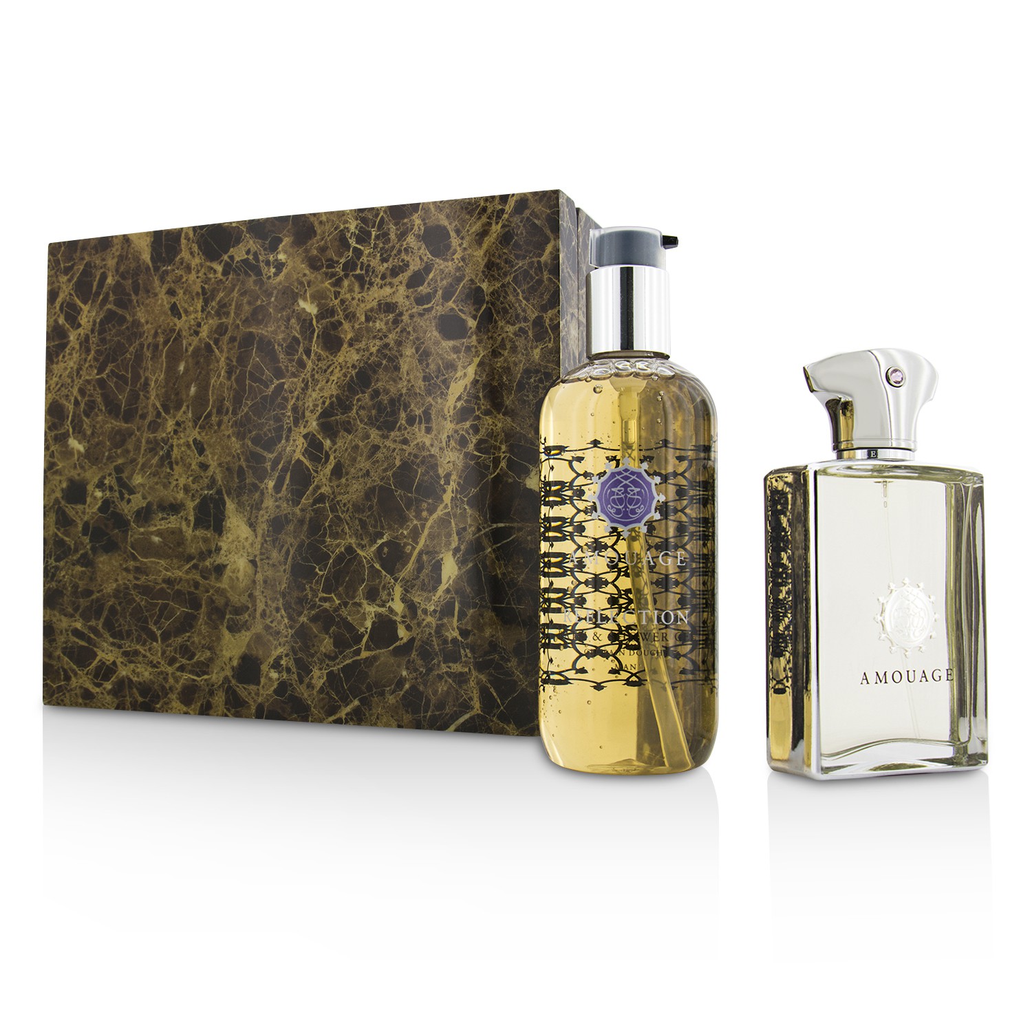 Amouage Reflection Coffret: Eau De Parfum Spray 100ml/3.4oz + Bath & Shower Gel 300ml/10oz 2pcs