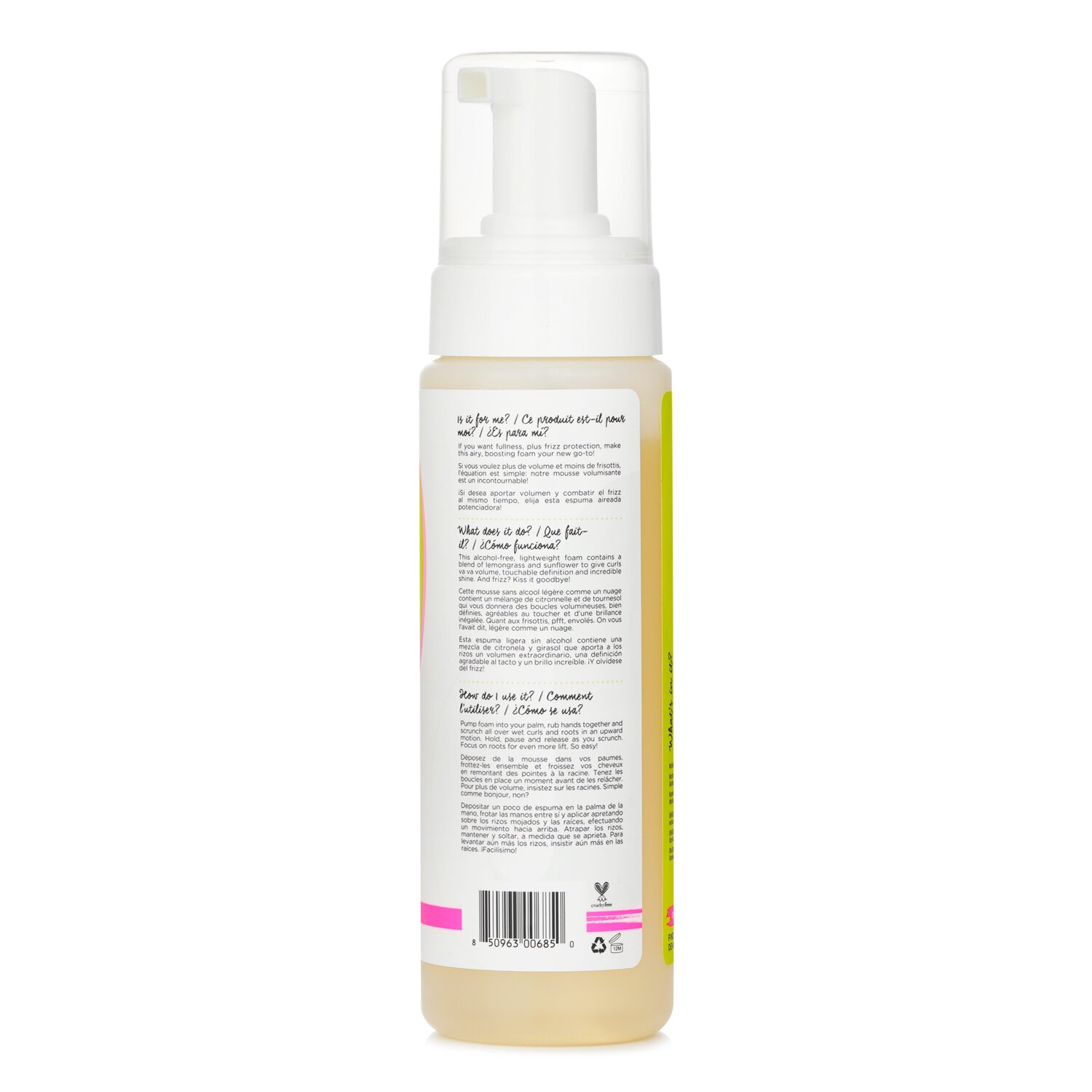 DevaCurl Pianka zwiększająca objętość DevaCurl Frizz-Free Volumizing Foam 222ml/7.5oz