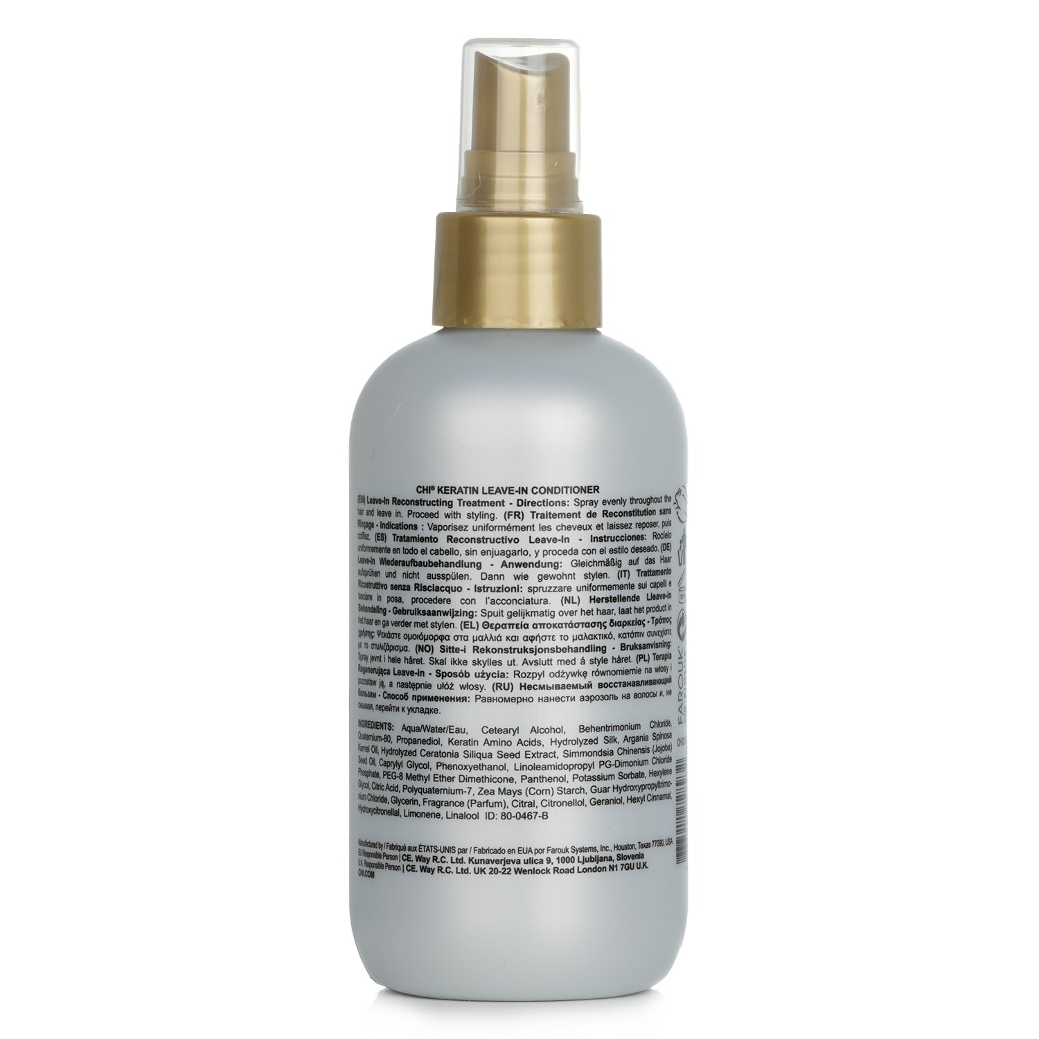 CHI Keratin Leave In Conditioner Leave in Reconstructive Treatment 177ml 6oz Strawberrynet IE