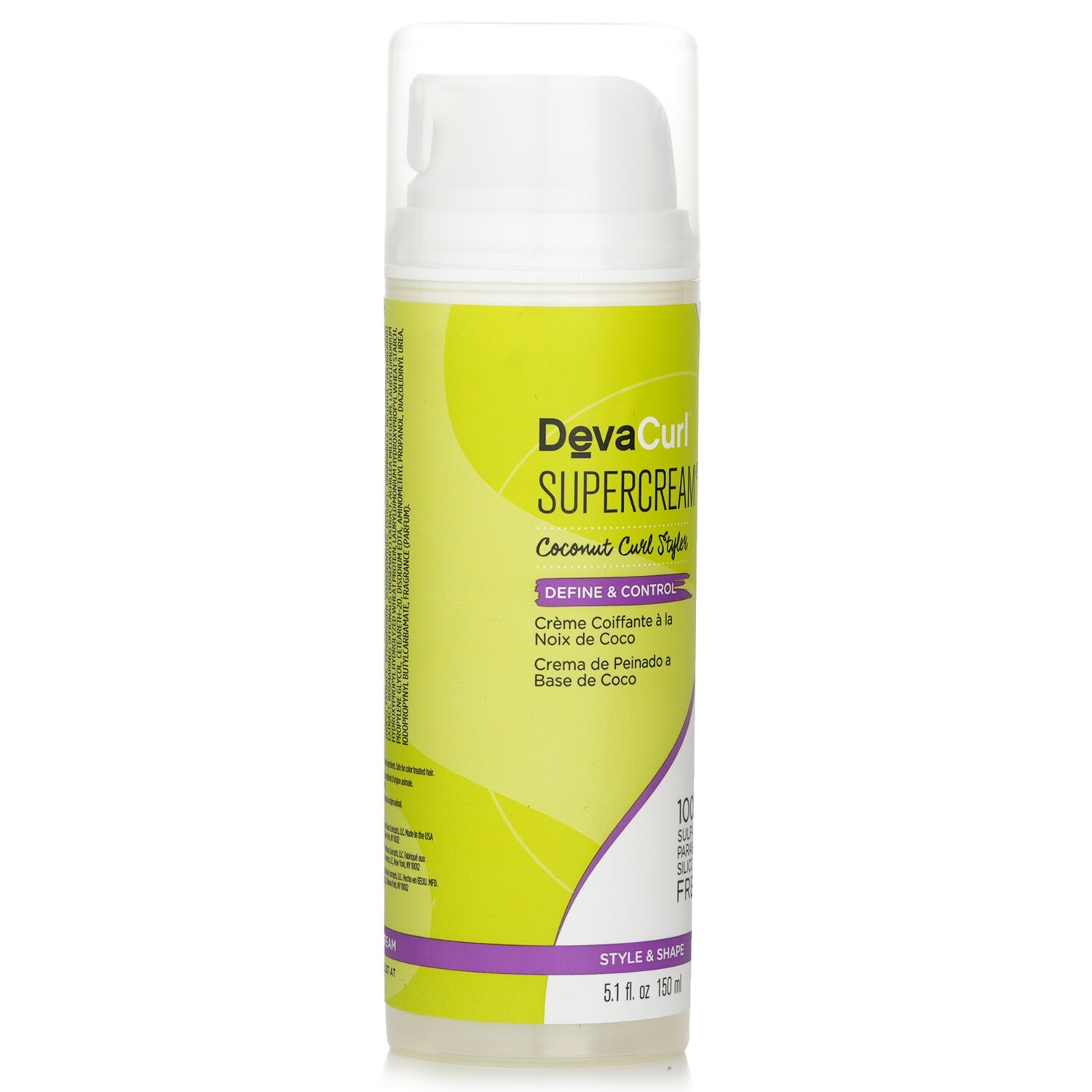 DevaCurl SuperCream (Coconut Curl Peinador - Definición & Control) 150ml/5.1oz