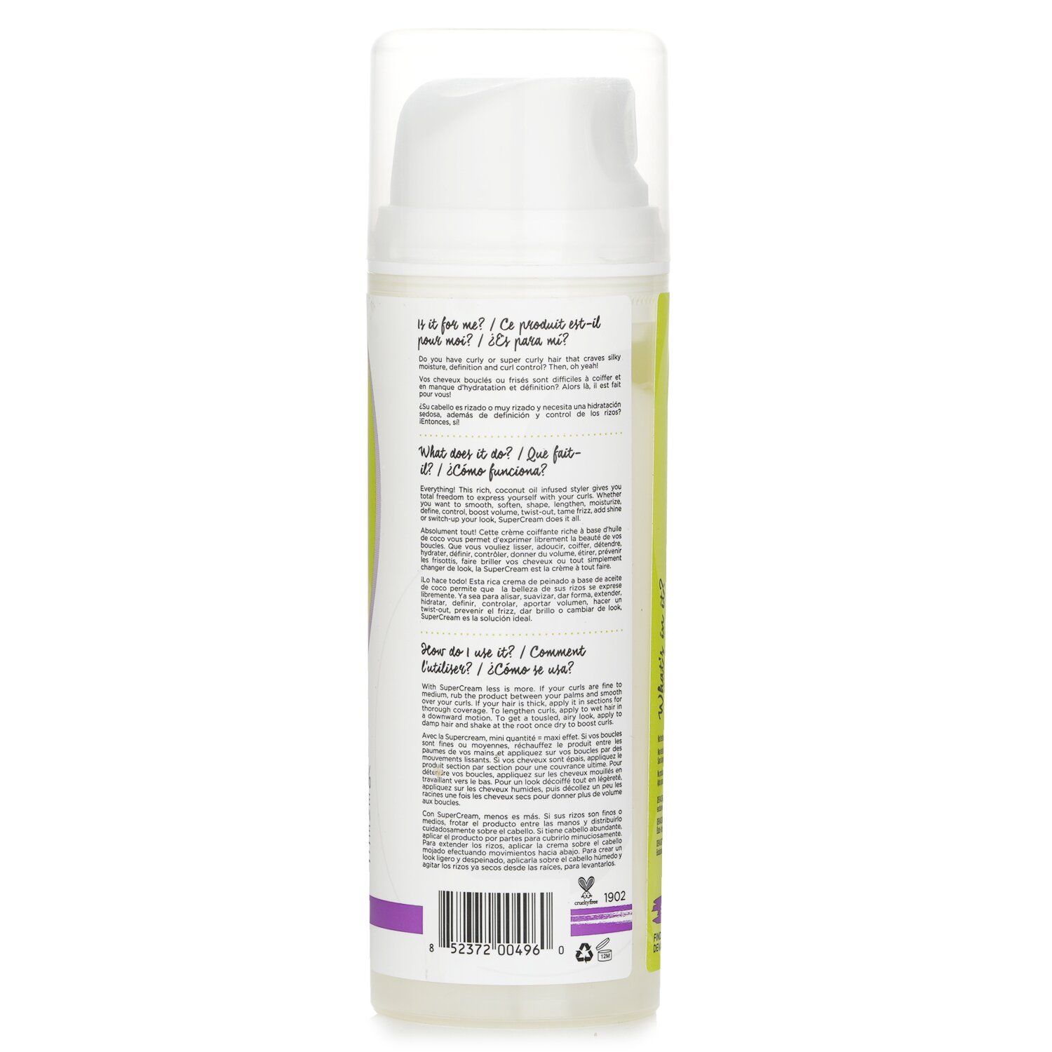 DevaCurl SuperCream (Coconut Curl Peinador - Definición & Control) 150ml/5.1oz