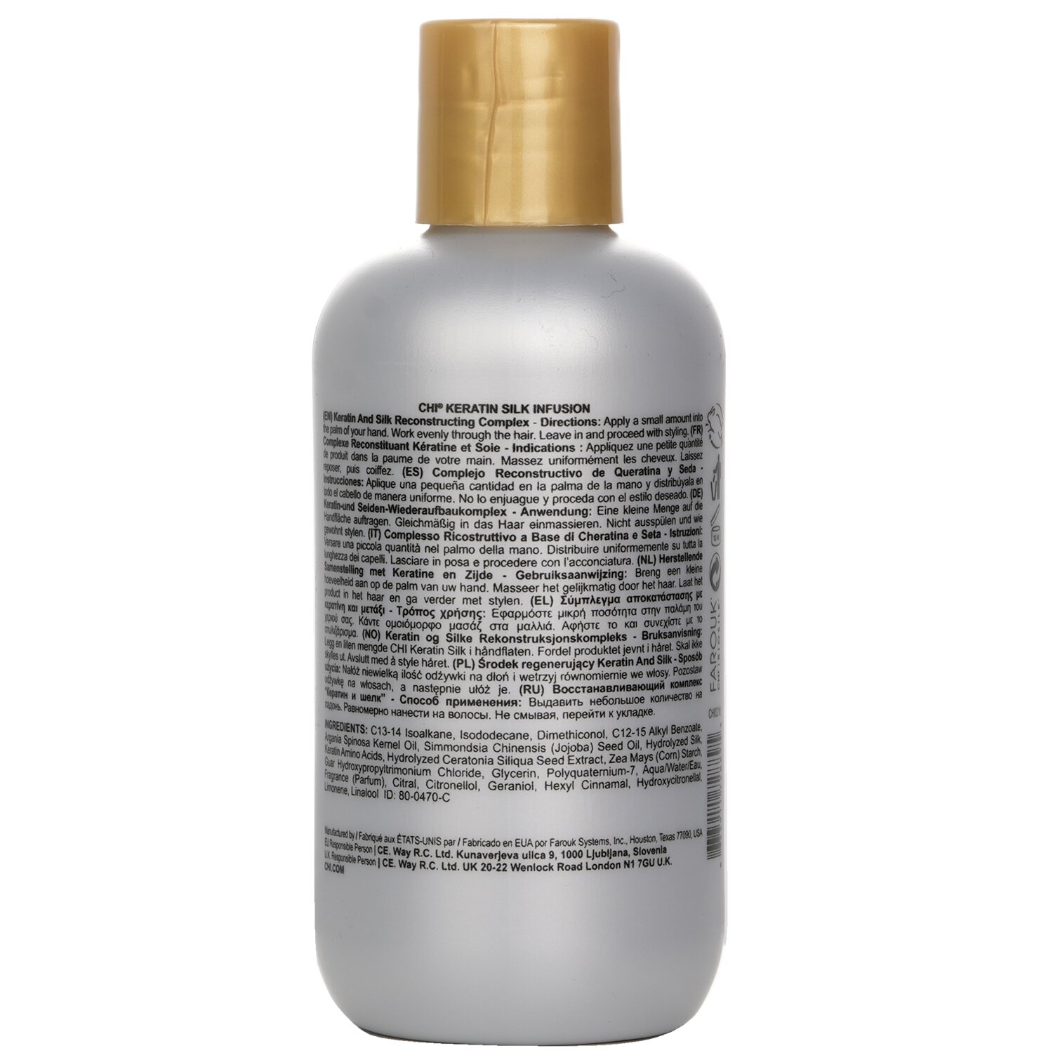 CHI مركب مجدد بالحرير ولاكيراتين Keratin 177ml/6oz