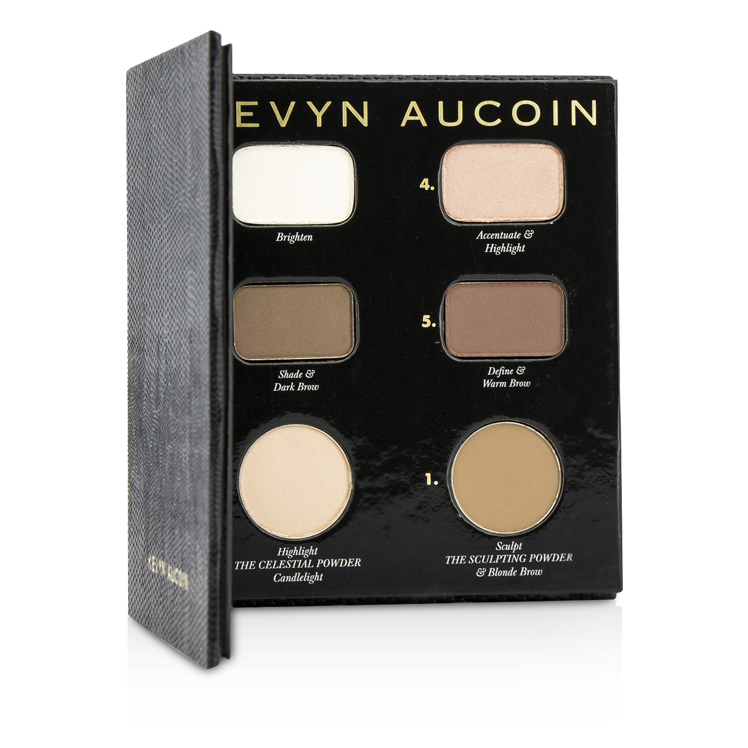 ケヴィンオークイン Kevyn Aucoin The Contour Book The Art of Sculpting + Defining (3x Eyeshadow, 1x Sculpting Powder, 2x Celestial Powder) Picture Color