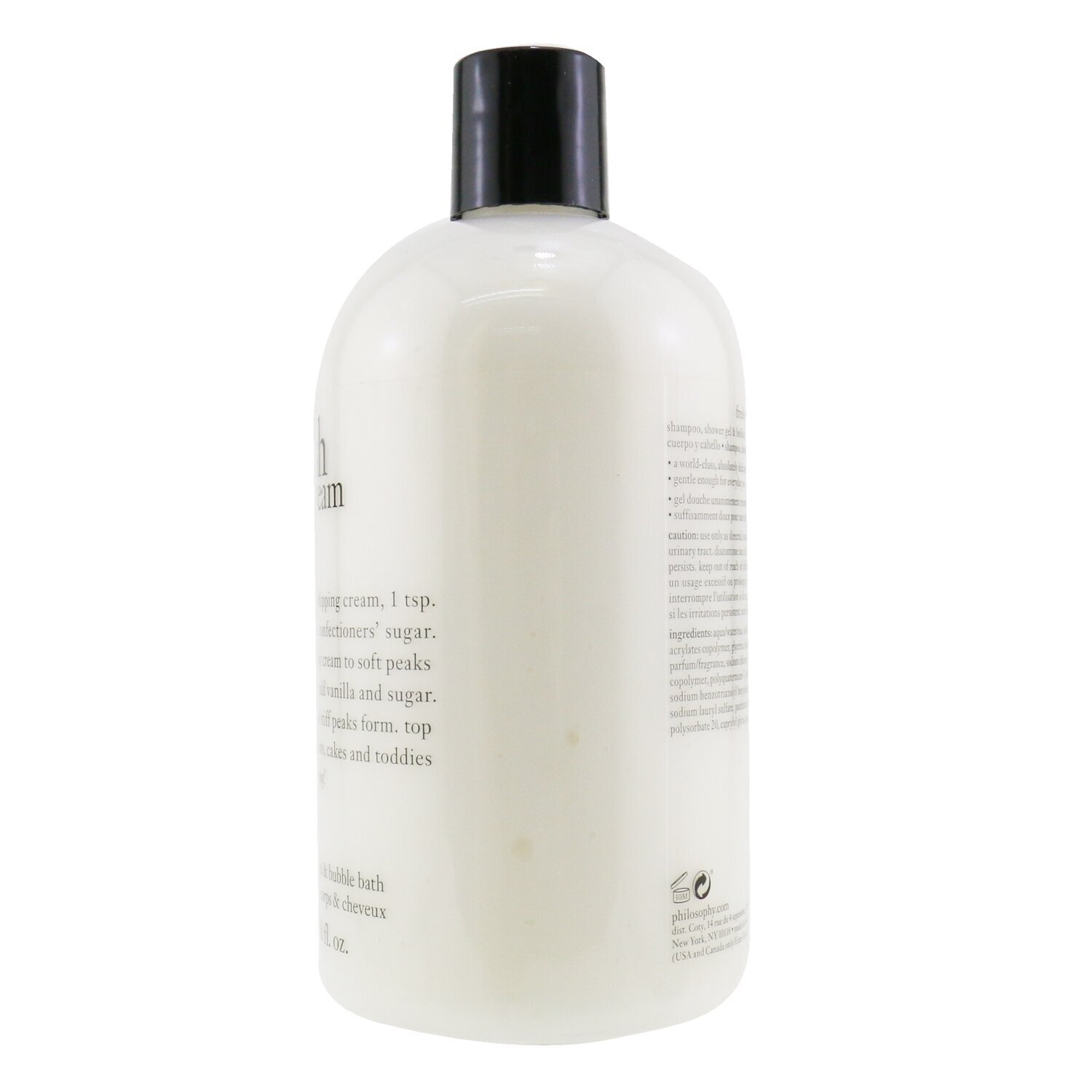 Philosophy Fresh Cream Șampon, Gel de Baie și Duș 480ml/16oz