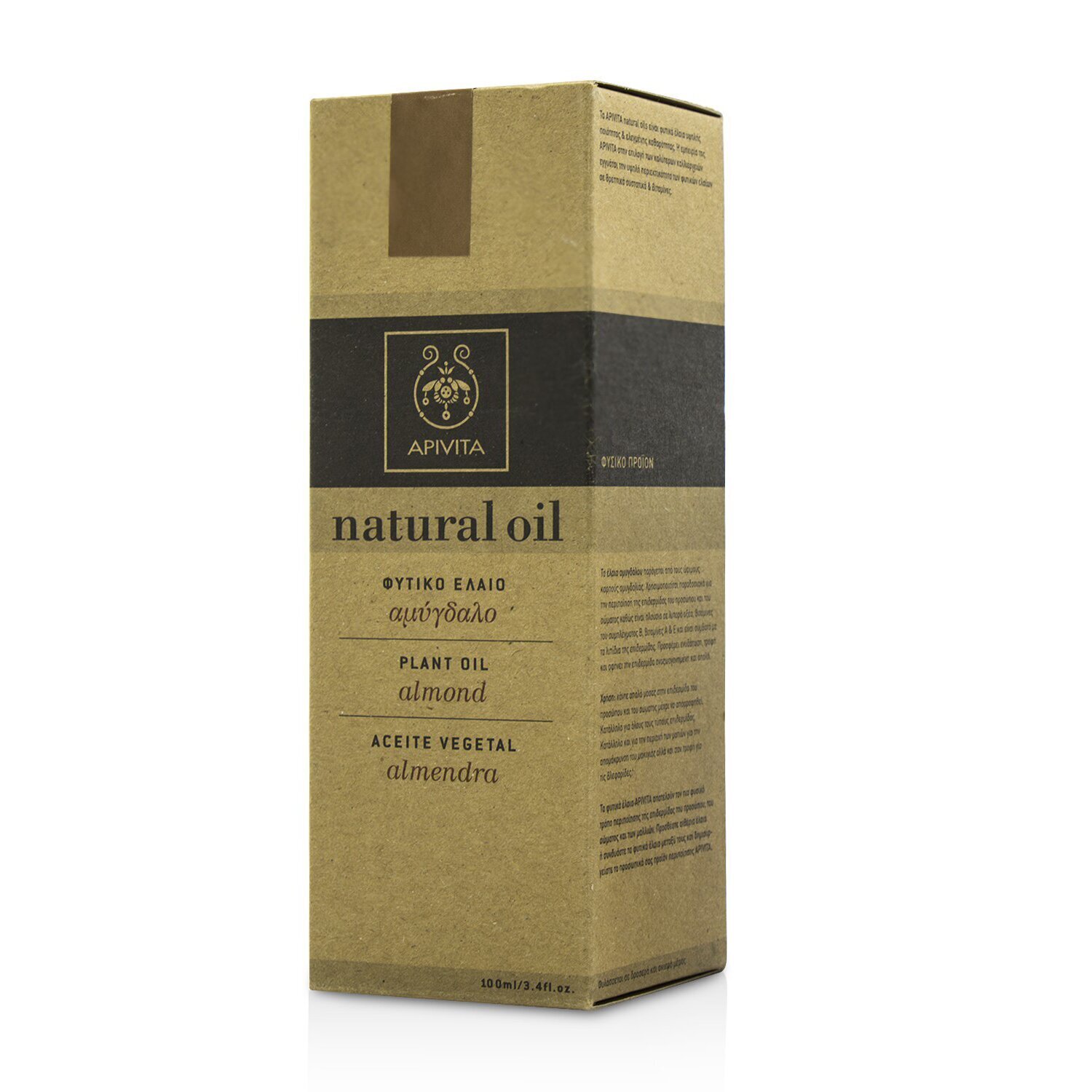 Apivita Natural Oil - Almond Plant Oil 100ml/3.4oz