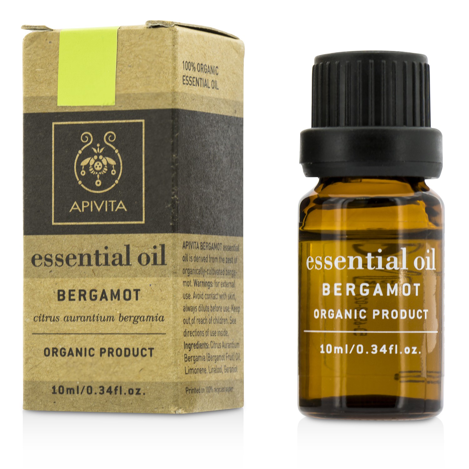 Apivita Efir Yağı - Bergamot 10ml/0.34oz