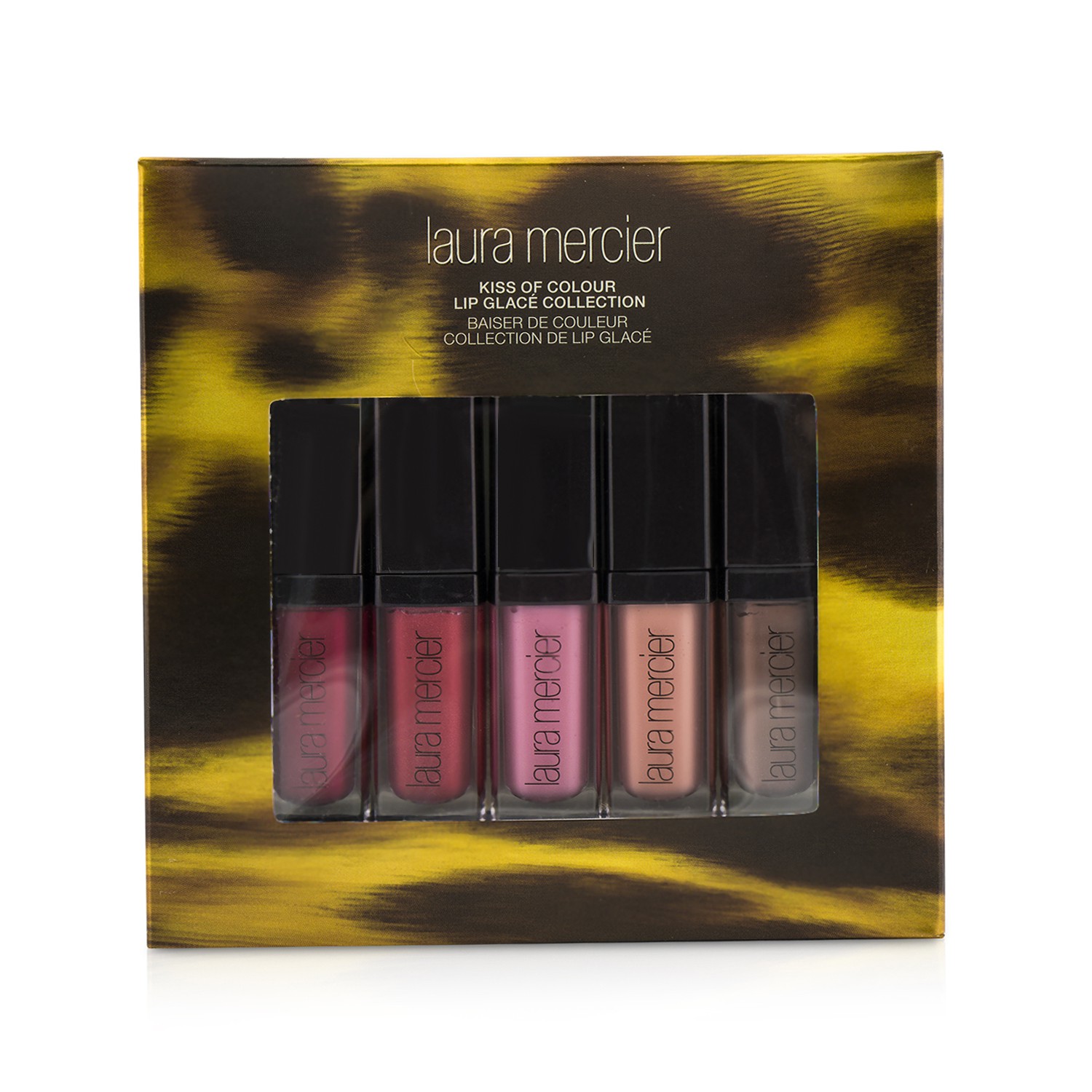 로라 메르시에 Laura Mercier Kiss of Colour Lip Glace Collection (5x Mini Lip Glaze) 5pcs