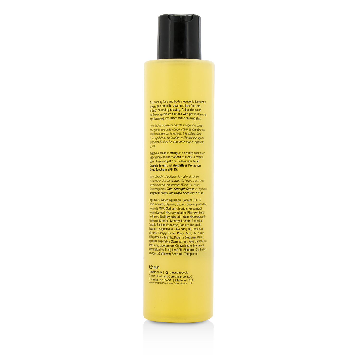 PCA Skin Total Wash Face & Body Cleanser 206.5ml/7oz