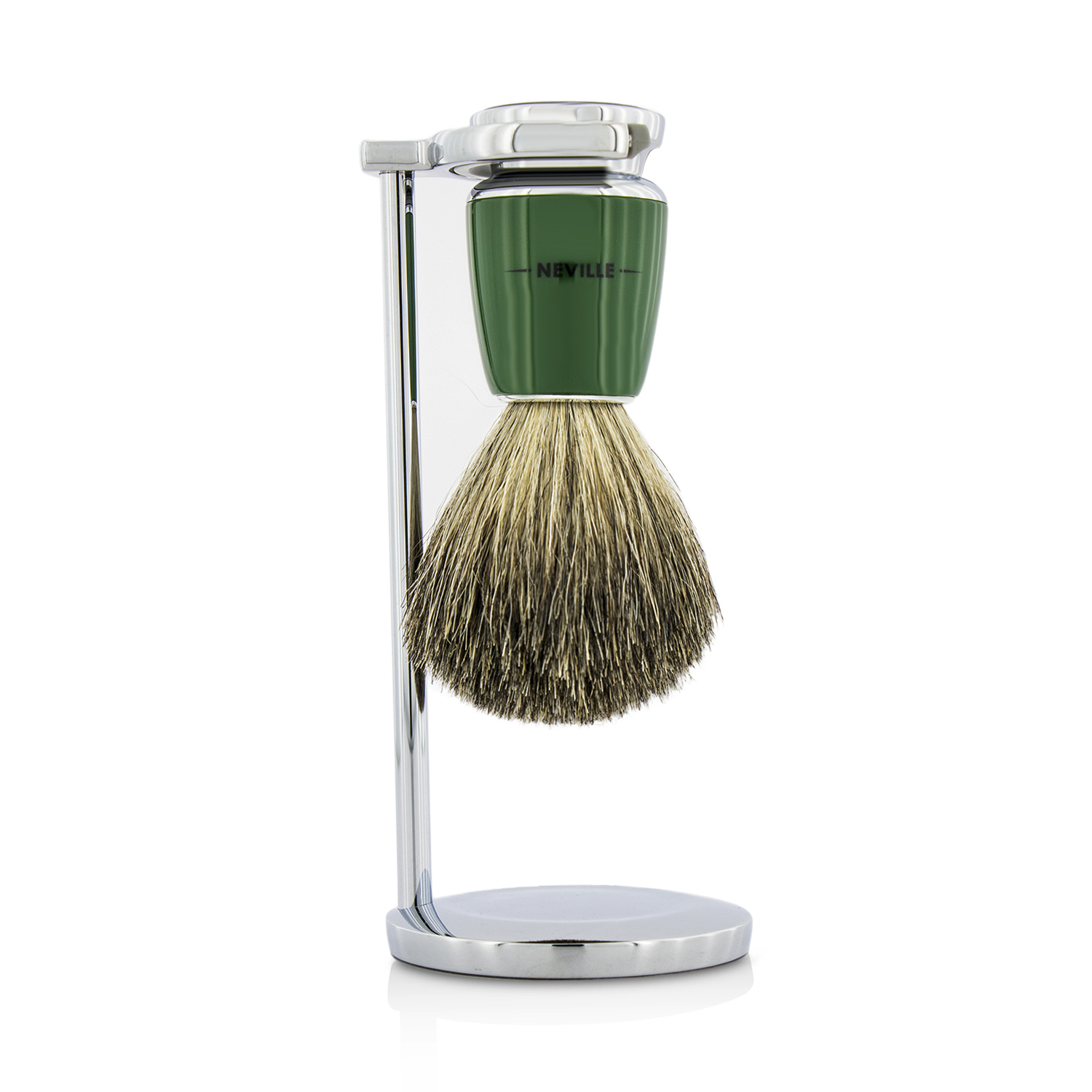 Neville Pure Badger Brush & Stand 2pcs