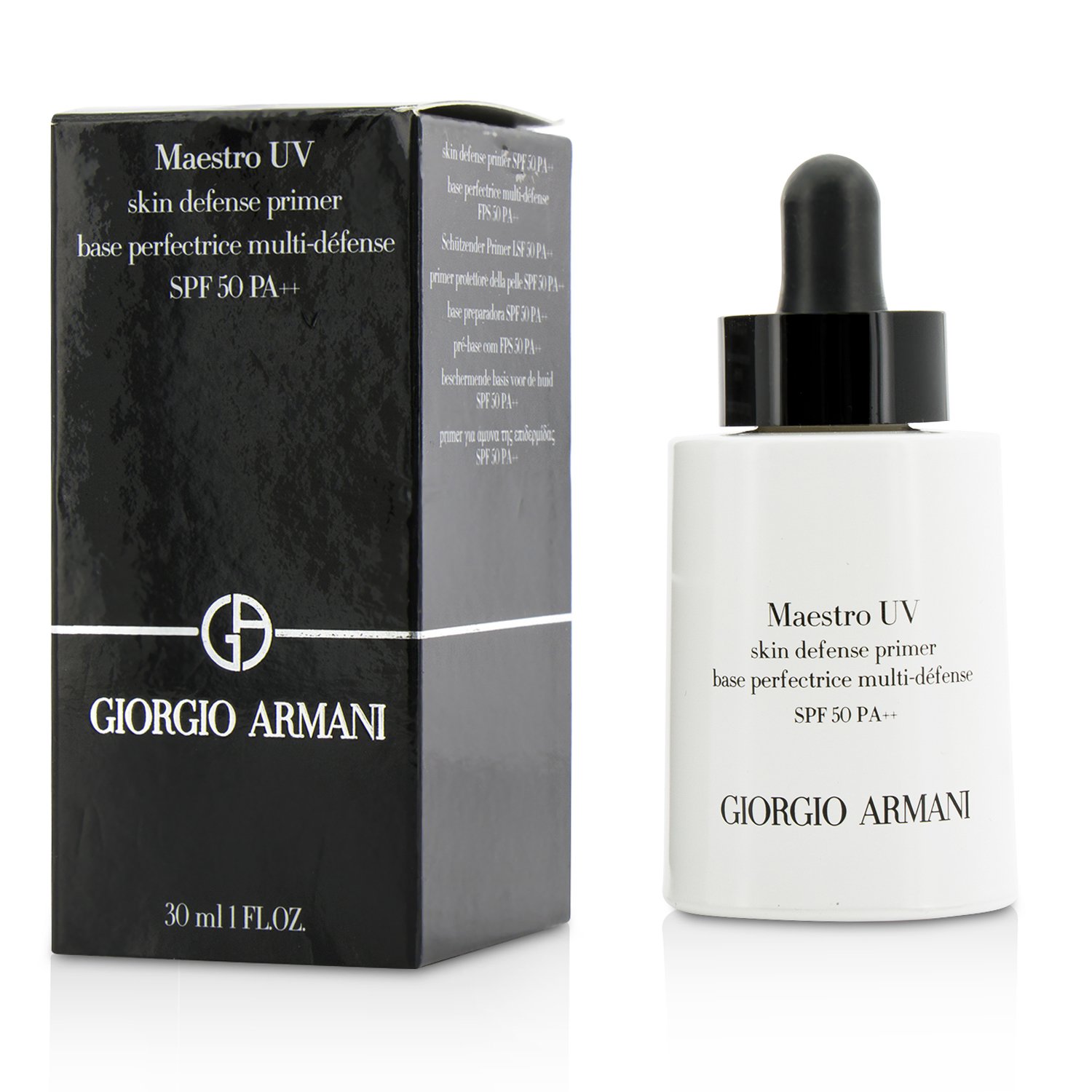 阿玛尼 Giorgio Armani (防晒小滴管)阿玛尼极缎丝柔防晒隔离露SPF 50 妆前打底遮瑕乳 30ml/1oz