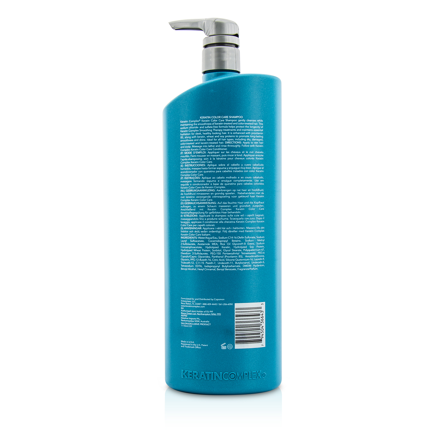 Keratin Complex Wygładzający szampon do każdego rodzaju włosów Smoothing Therapy Keratin Color Care Shampoo (For All Hair Types) 1000ml/33.8oz