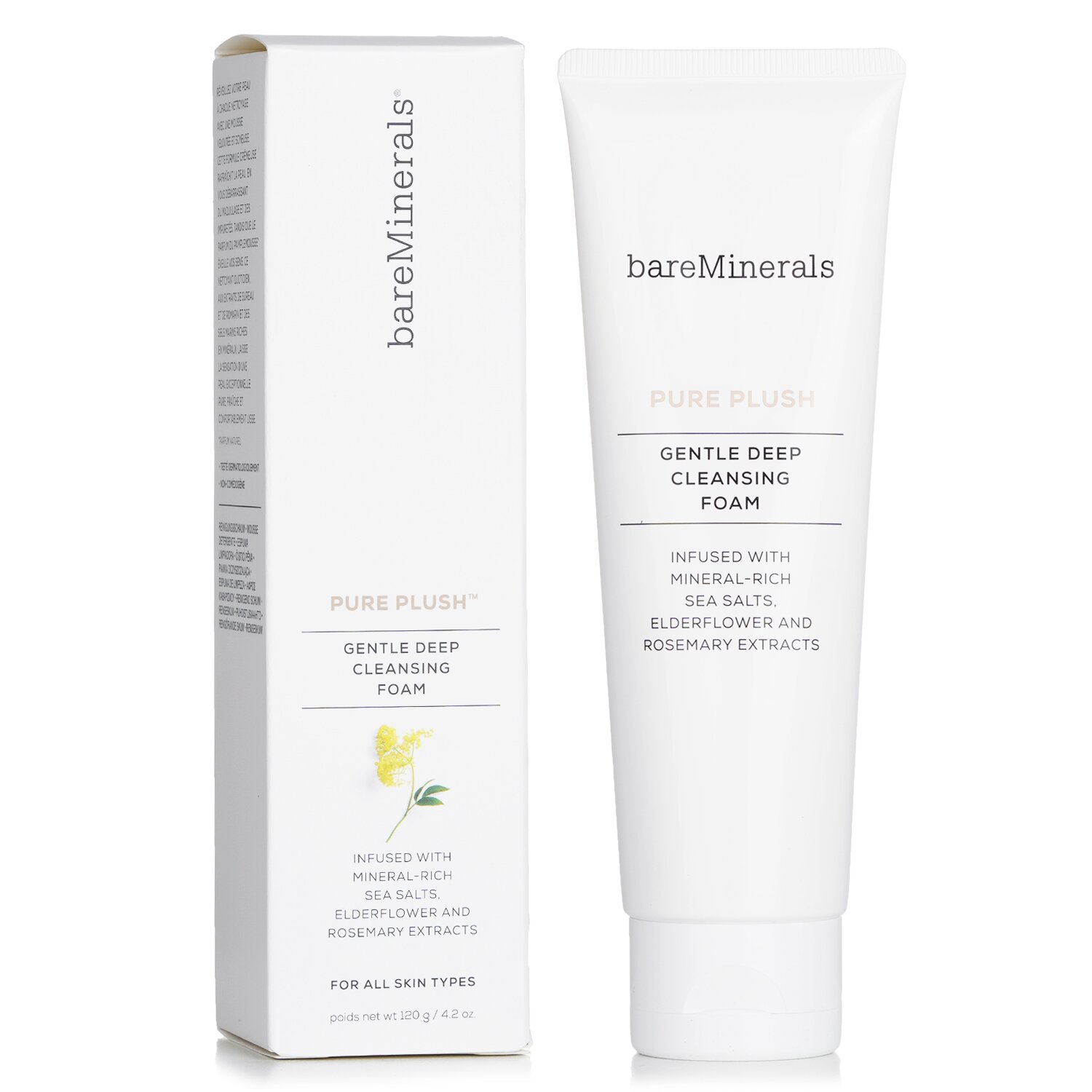 BareMinerals Espuma de limpeza profunda suave Pure Plush 120g/4.2oz