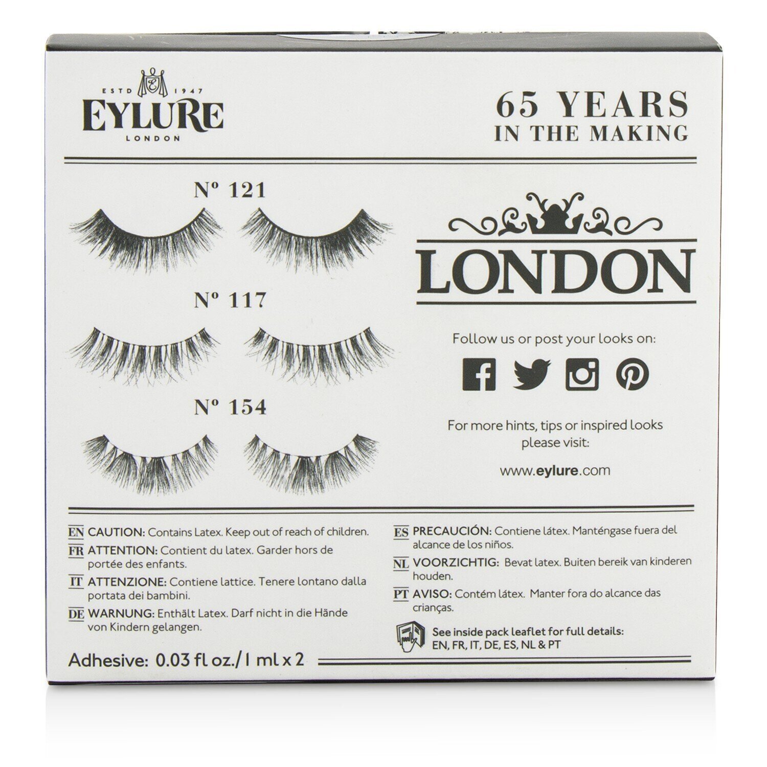 Eylure The London Edit False Lashes Multipack 3pairs